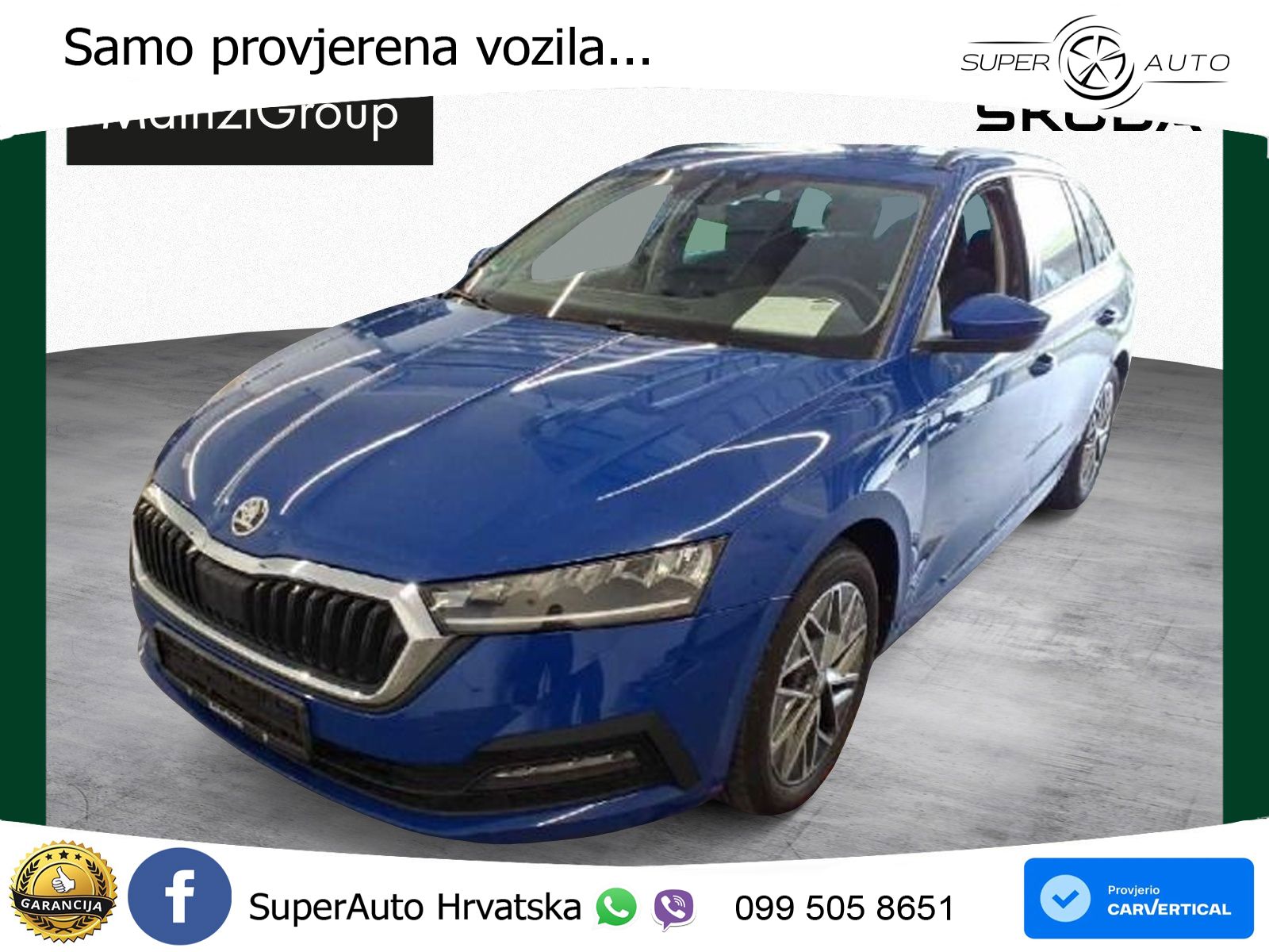 Škoda Octavia Combi 2.0 TDI (150 KS) DSG LED+GR SJED+ACC