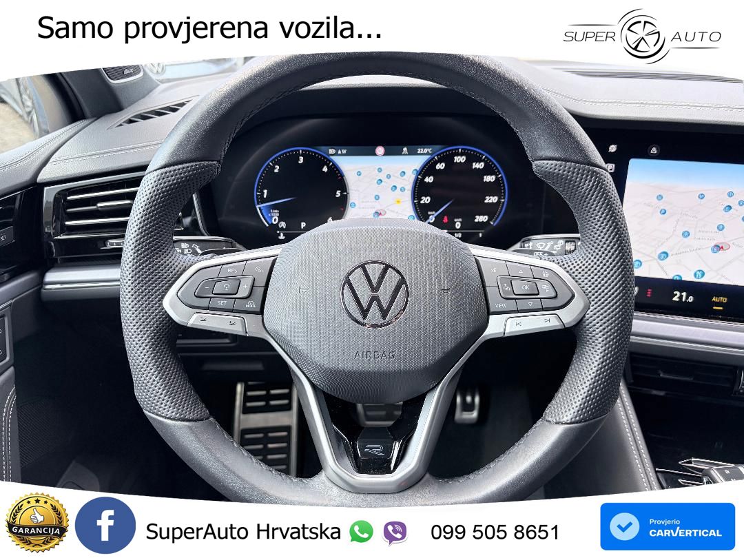 Volkswagen Touareg 3.0 V6 TDI (286 KS) 4MOTION Tiptronic ZRAČNI+ACC+GR SJED+KAM+PANO
