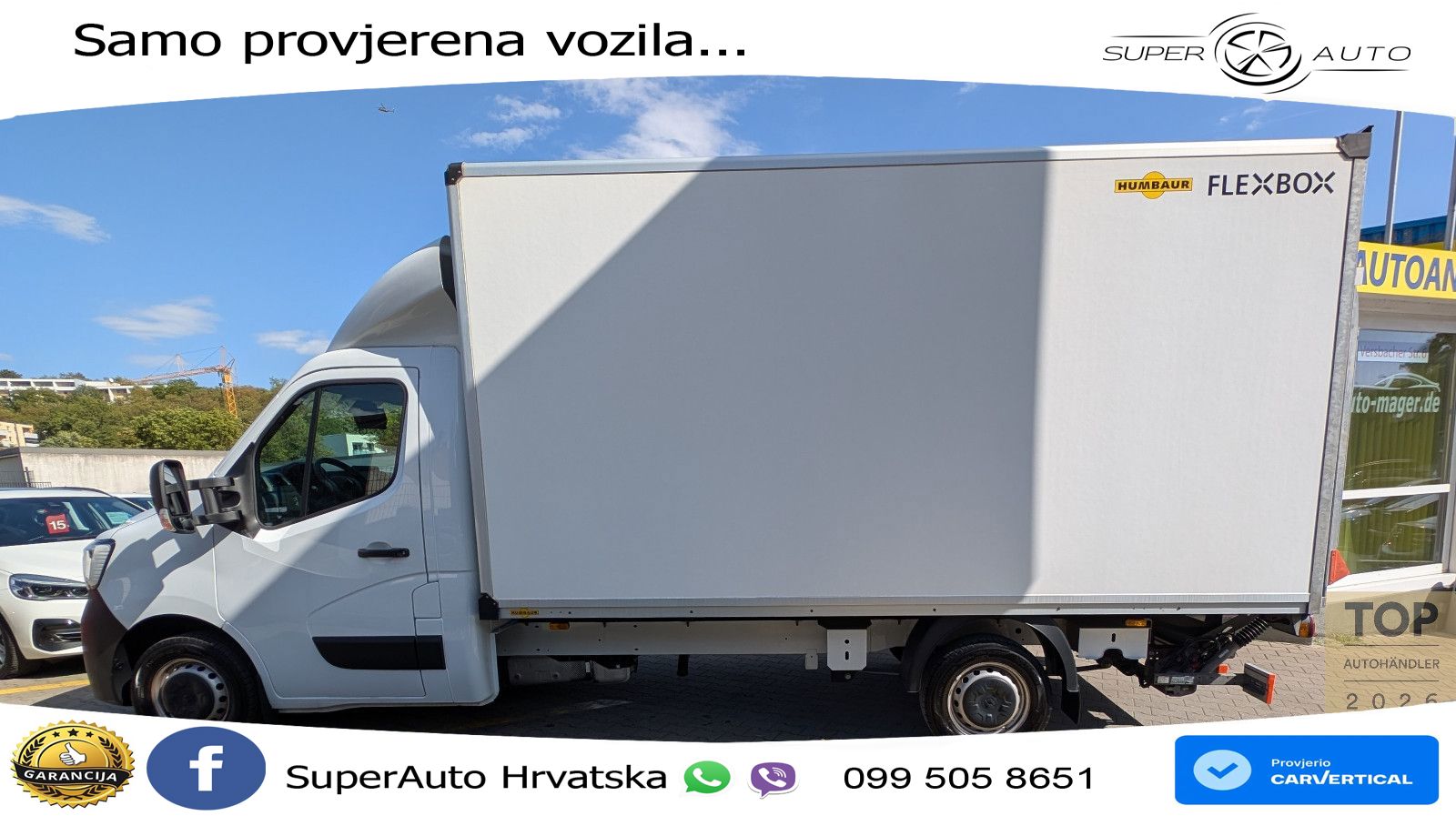 Renault Master III Koffer2.3dCi 3,5t*2Hd*Ladebord*Garant 163 KS
