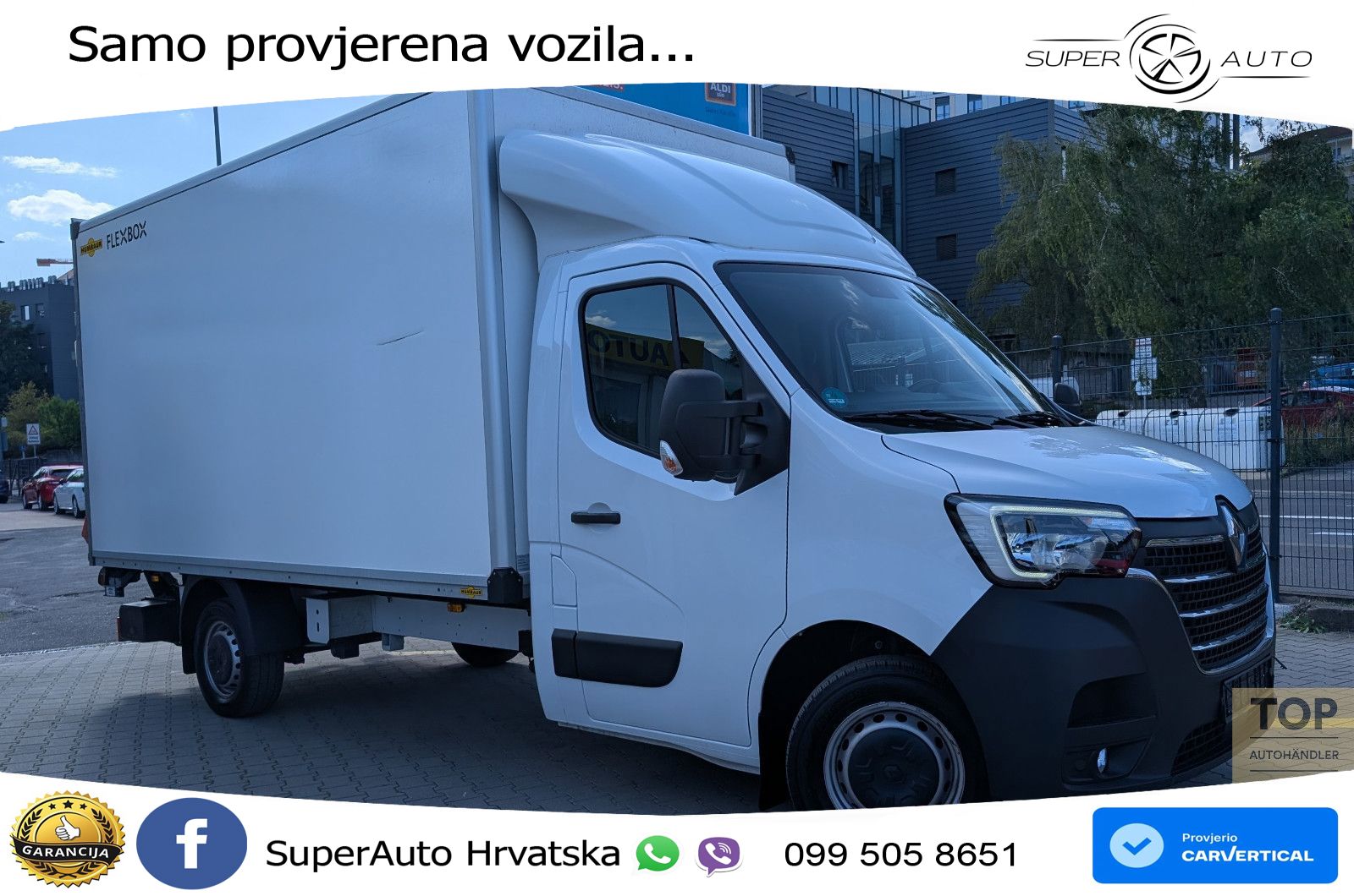 Renault Master III Koffer2.3dCi 3,5t*2Hd*Ladebord*Garant 163 KS