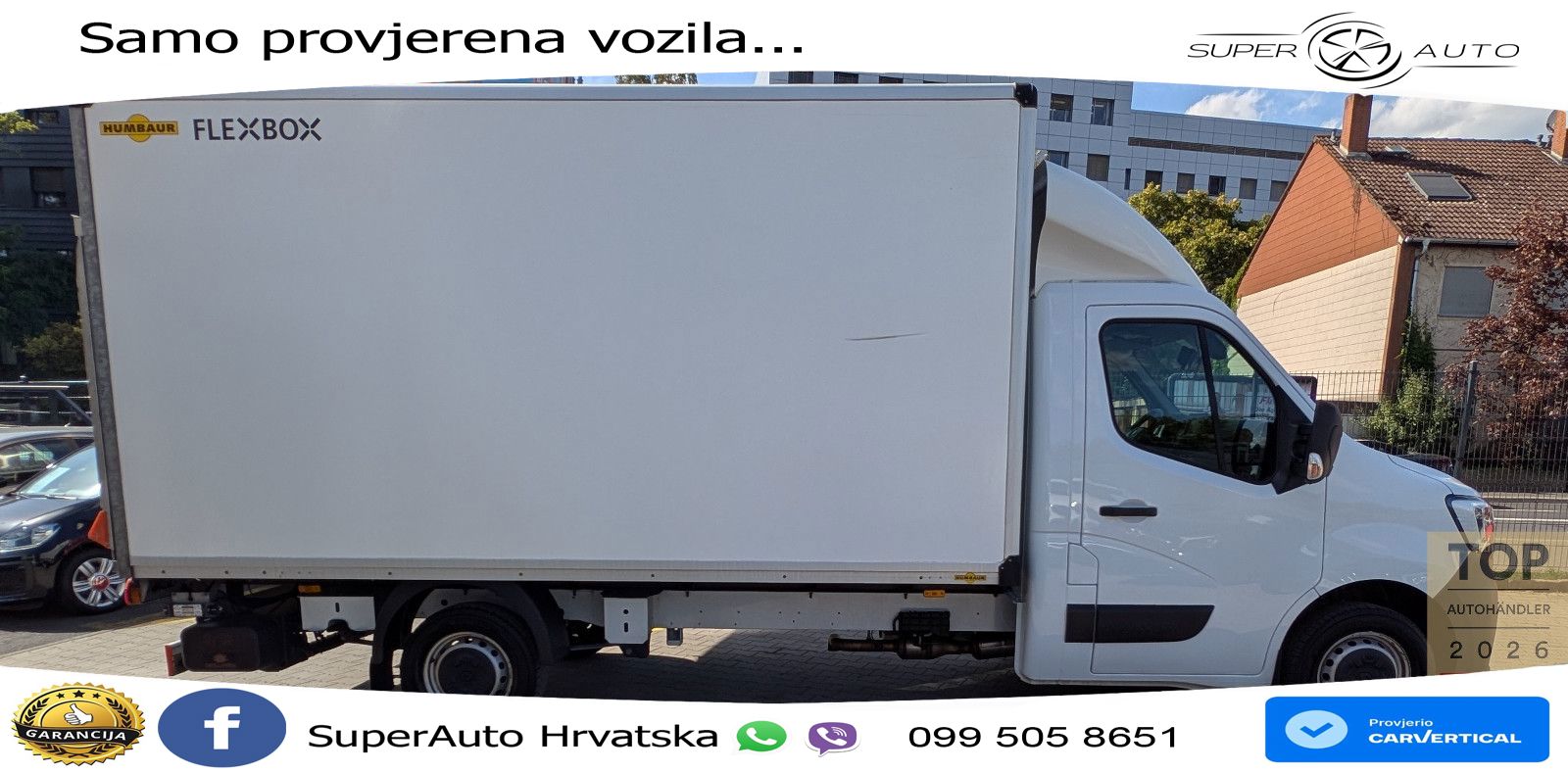 Renault Master III Koffer2.3dCi 3,5t*2Hd*Ladebord*Garant 163 KS