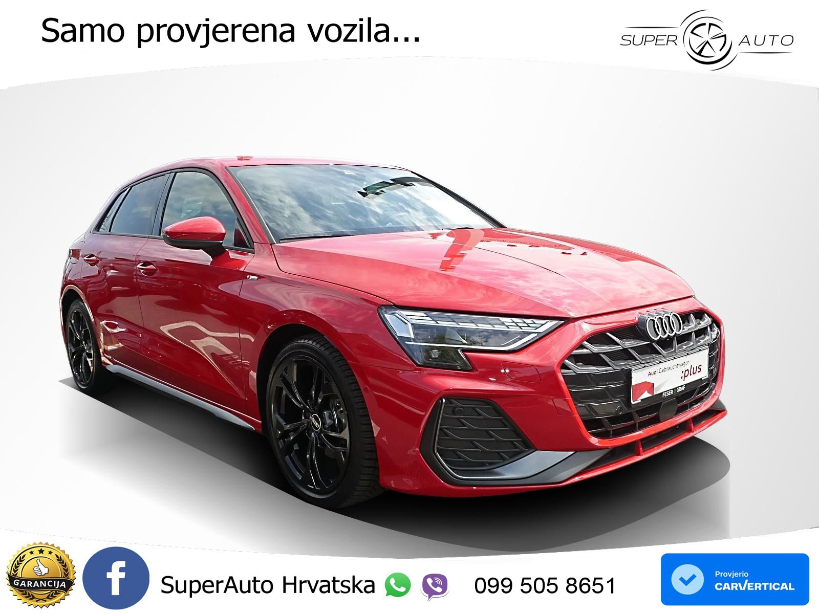 Audi A3 35 TFSI (150 KS) S tronic 2x S line LED+GR SJED+ACC