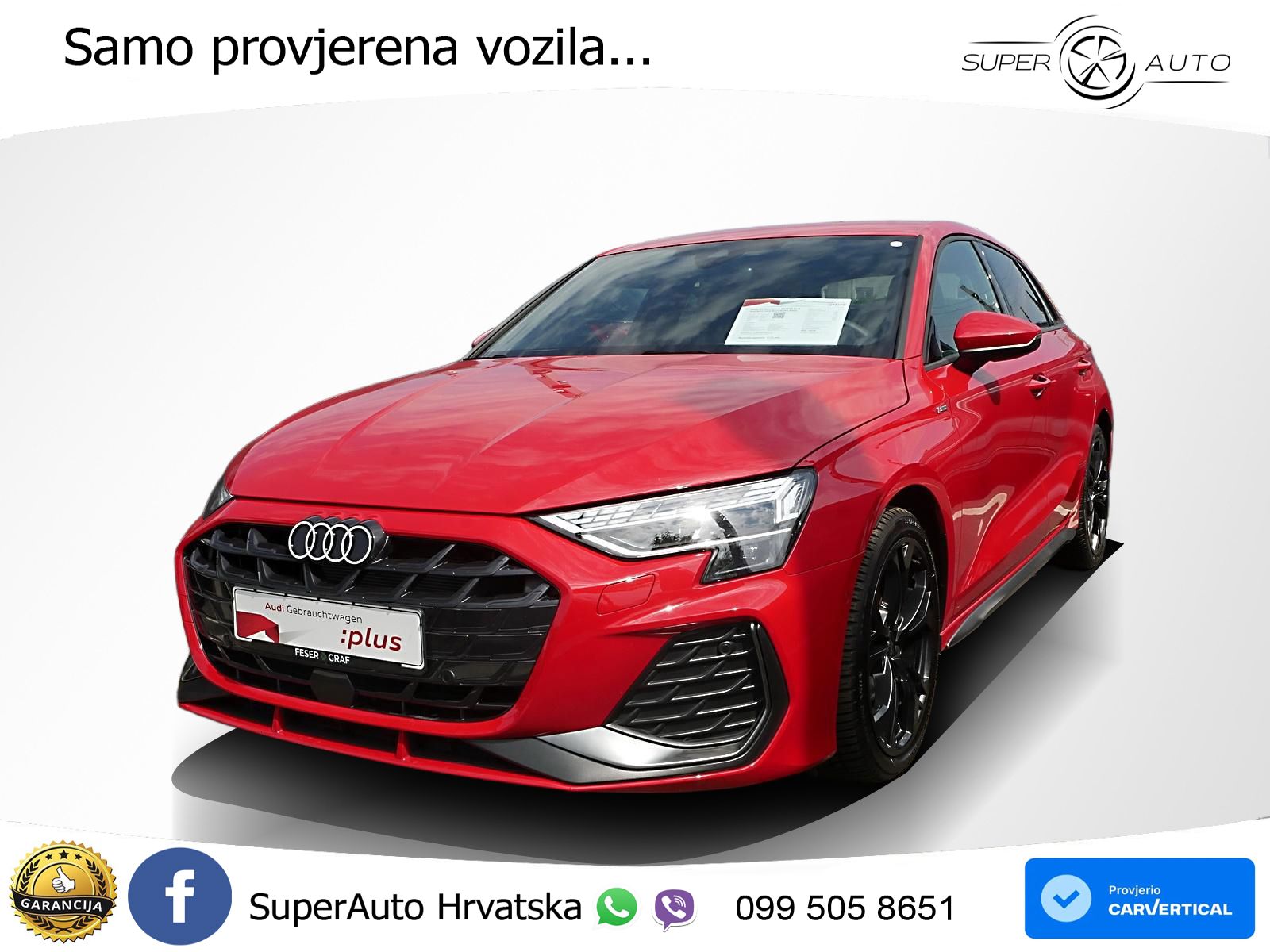 Audi A3 35 TFSI (150 KS) S tronic 2x S line LED+GR SJED+ACC