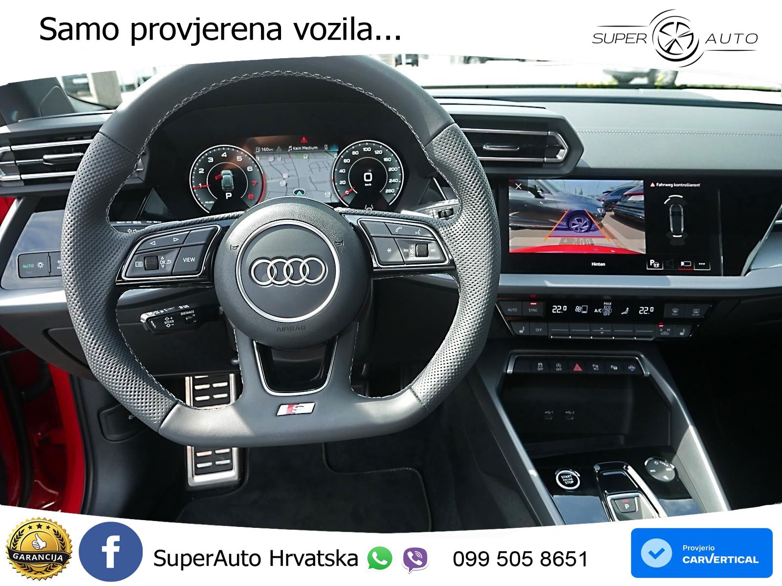 Audi A3 35 TFSI (150 KS) S tronic 2x S line LED+GR SJED+ACC