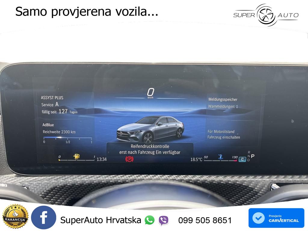 Mercedes-Benz A 180d 8G-DCT LED+GR SJED+ACC