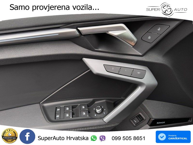 Audi S3 Limuzina 2.0 TFSI (333 KS) quattro S tronic MATRIX+GR SJED+KAM