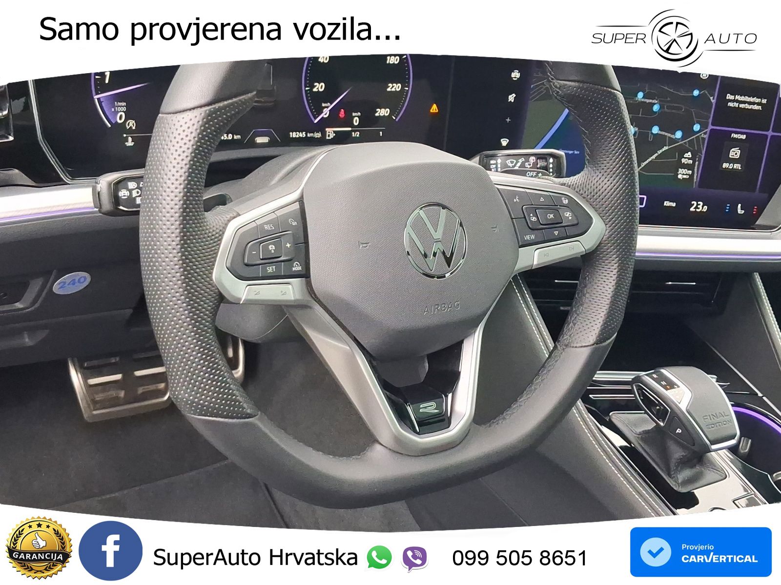 Volkswagen Touareg 3.0 V6 TDI (286 KS) 4MOTION Tiptronic ZRAČNI+ACC+GR SJED+KAM+PANO