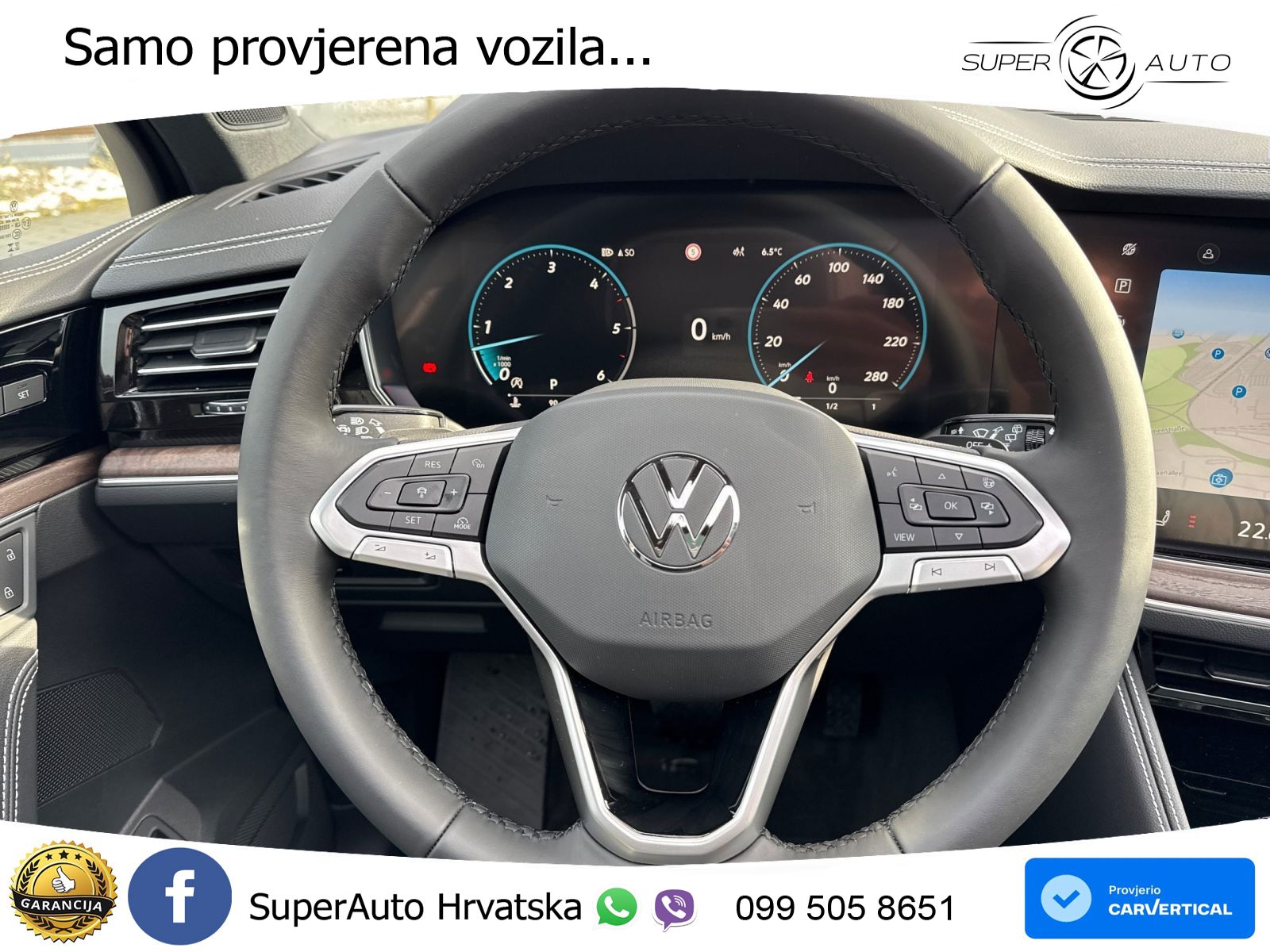 Volkswagen Touareg 3.0 V6 TDI (286 KS) 4MOTION Tiptronic ZRAČNI+ACC+GR SJED+KAM+PANO