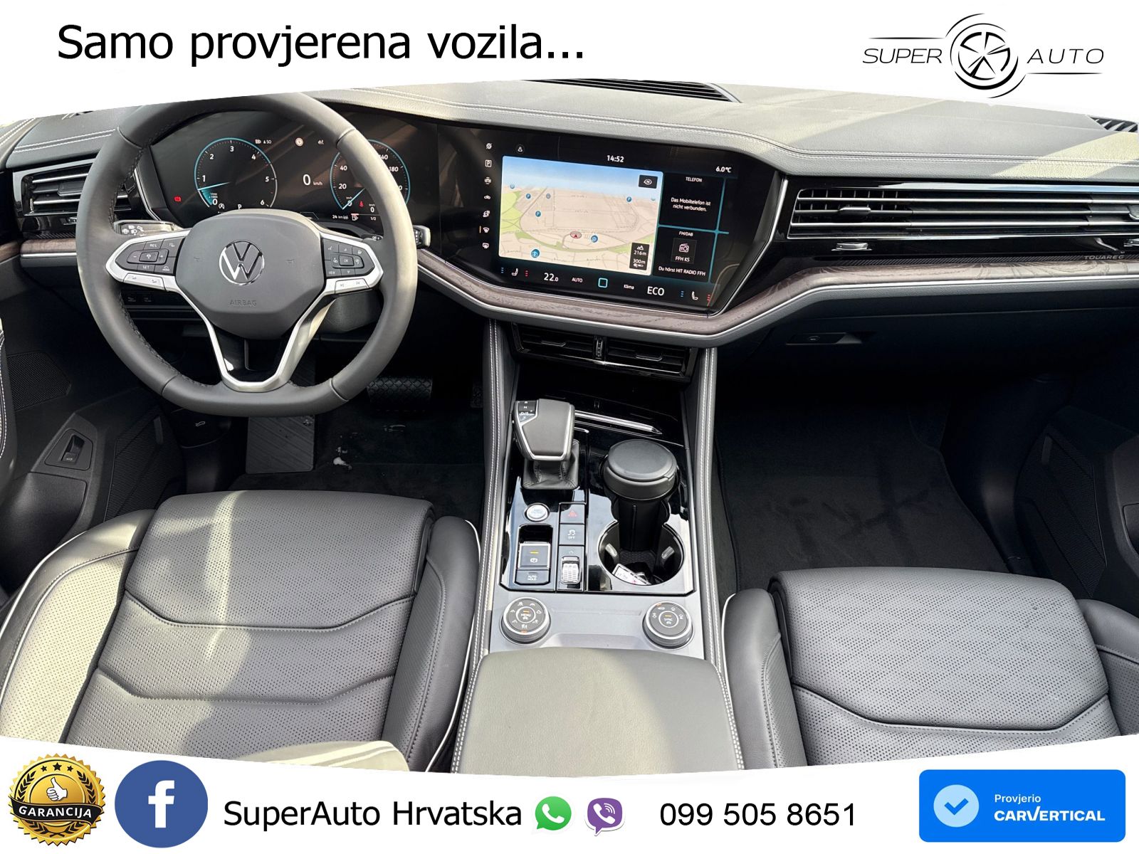 Volkswagen Touareg 3.0 V6 TDI (286 KS) 4MOTION Tiptronic ZRAČNI+ACC+GR SJED+KAM+PANO