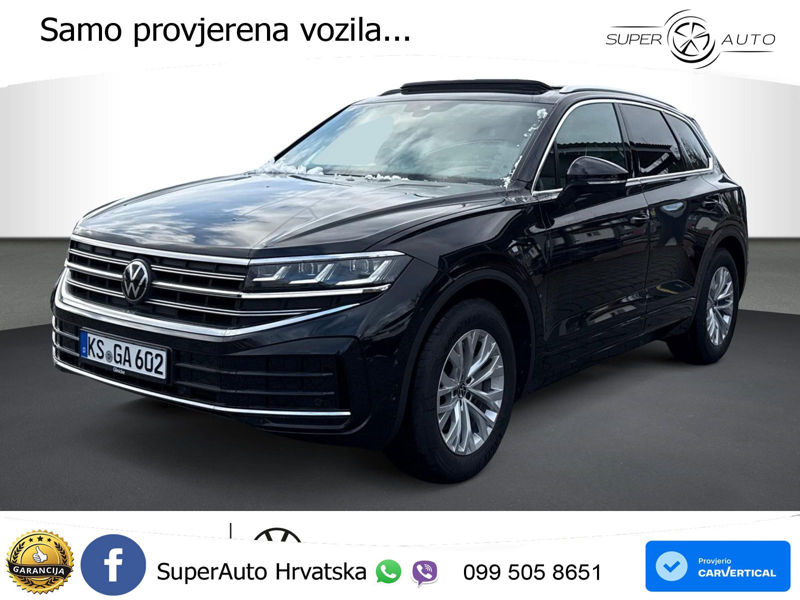 Volkswagen Touareg 3.0 V6 TDI (286 KS) 4MOTION Tiptronic ZRAČNI+ACC+GR SJED+KAM+PANO