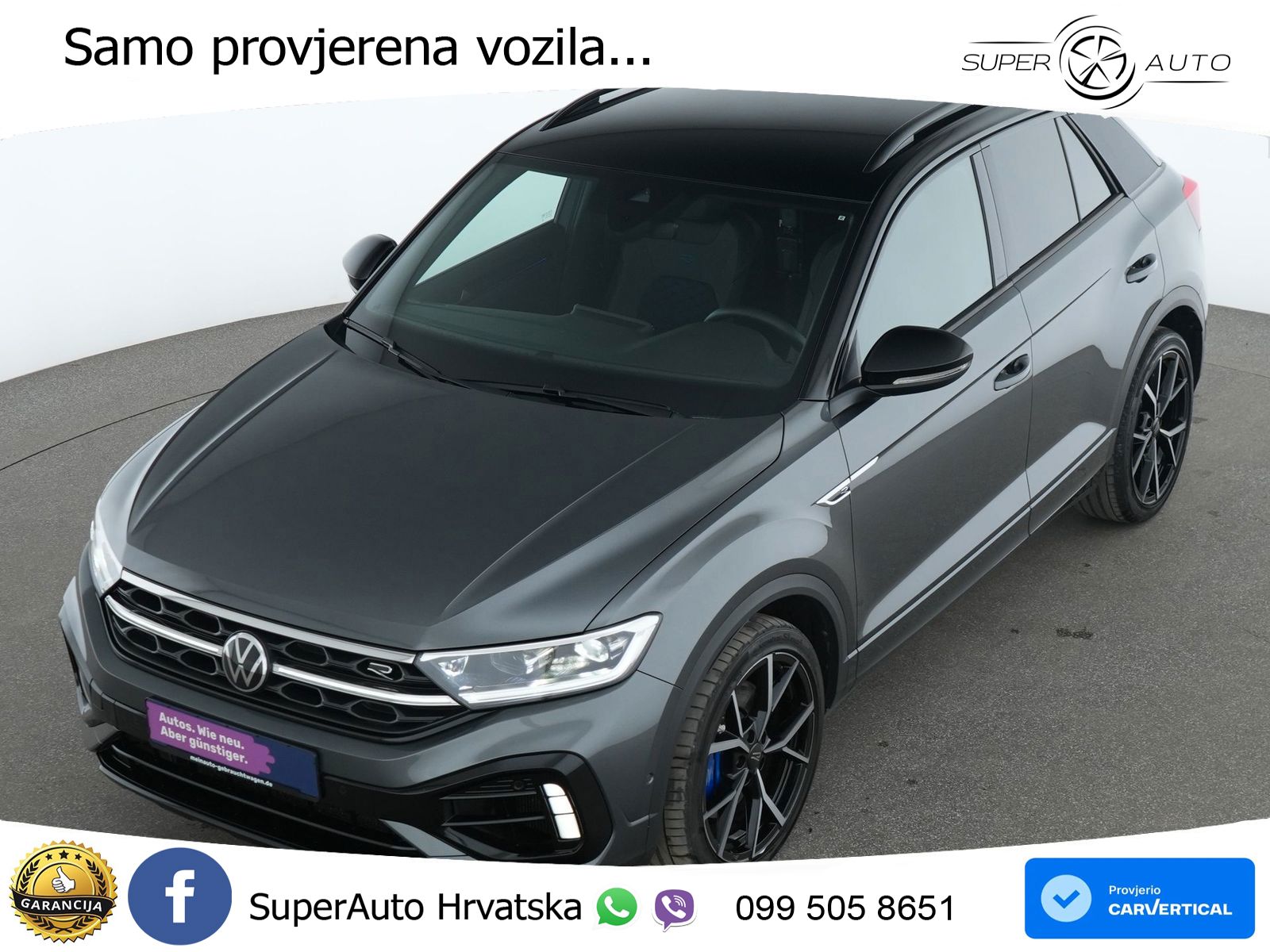Volkswagen T-Roc I R 2.0 TSI (300 KS) OPF 4M DSG MATRIX+GR SJED+KAM