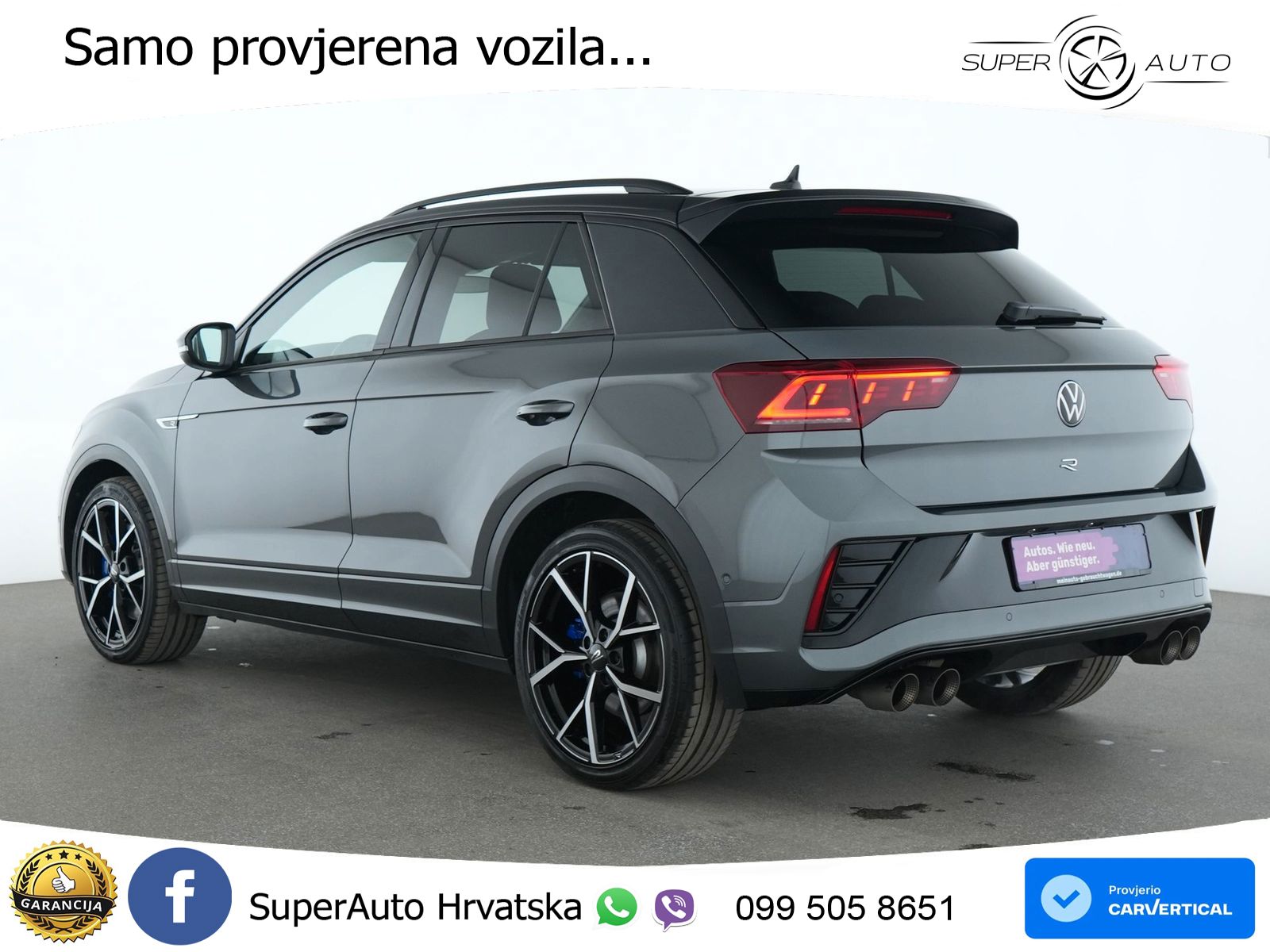 Volkswagen T-Roc I R 2.0 TSI (300 KS) OPF 4M DSG MATRIX+GR SJED+KAM