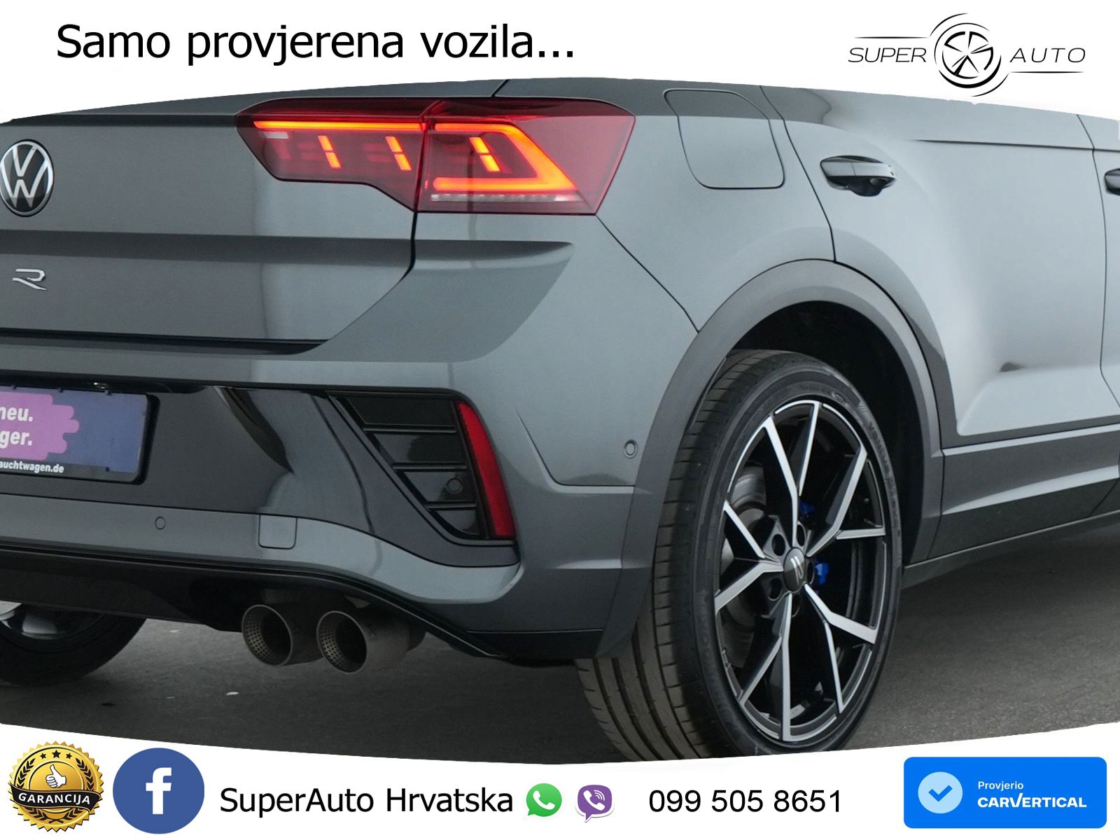 Volkswagen T-Roc I R 2.0 TSI (300 KS) OPF 4M DSG MATRIX+GR SJED+KAM