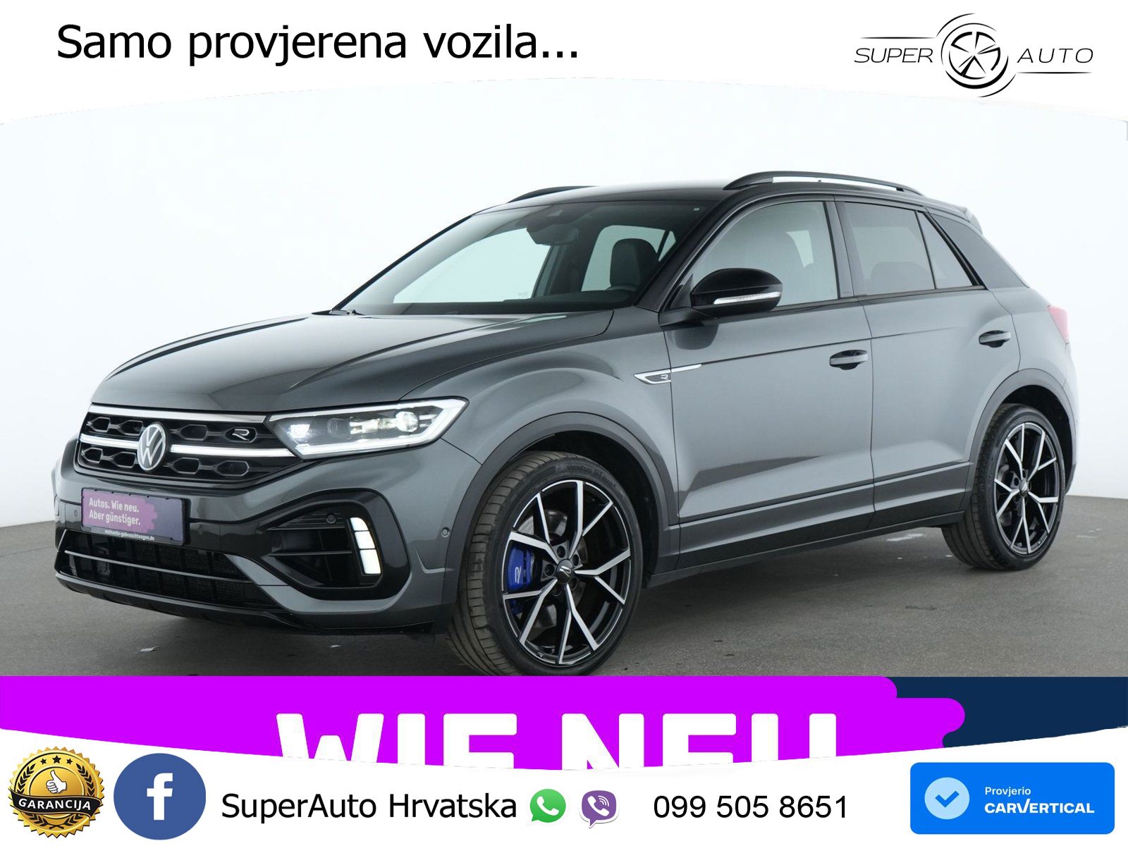 Volkswagen T-Roc I R 2.0 TSI (300 KS) OPF 4M DSG MATRIX+GR SJED+KAM