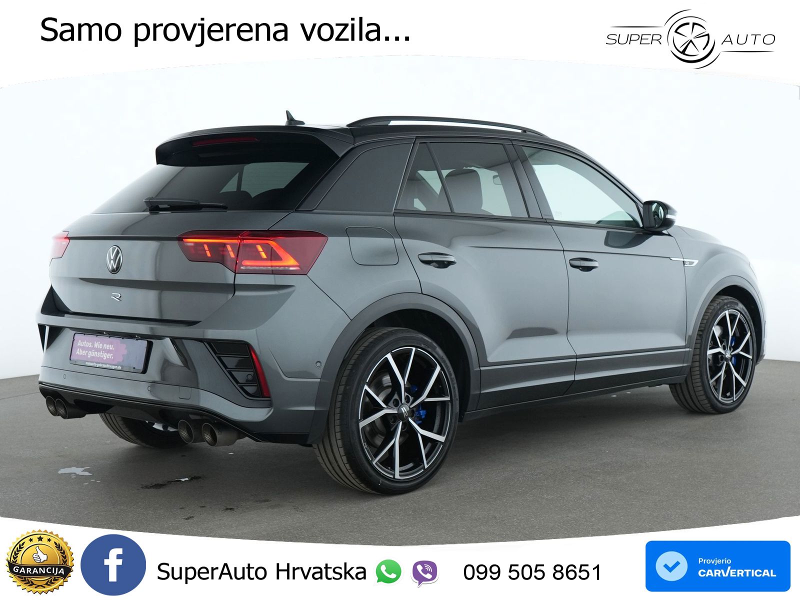 Volkswagen T-Roc I R 2.0 TSI (300 KS) OPF 4M DSG MATRIX+GR SJED+KAM
