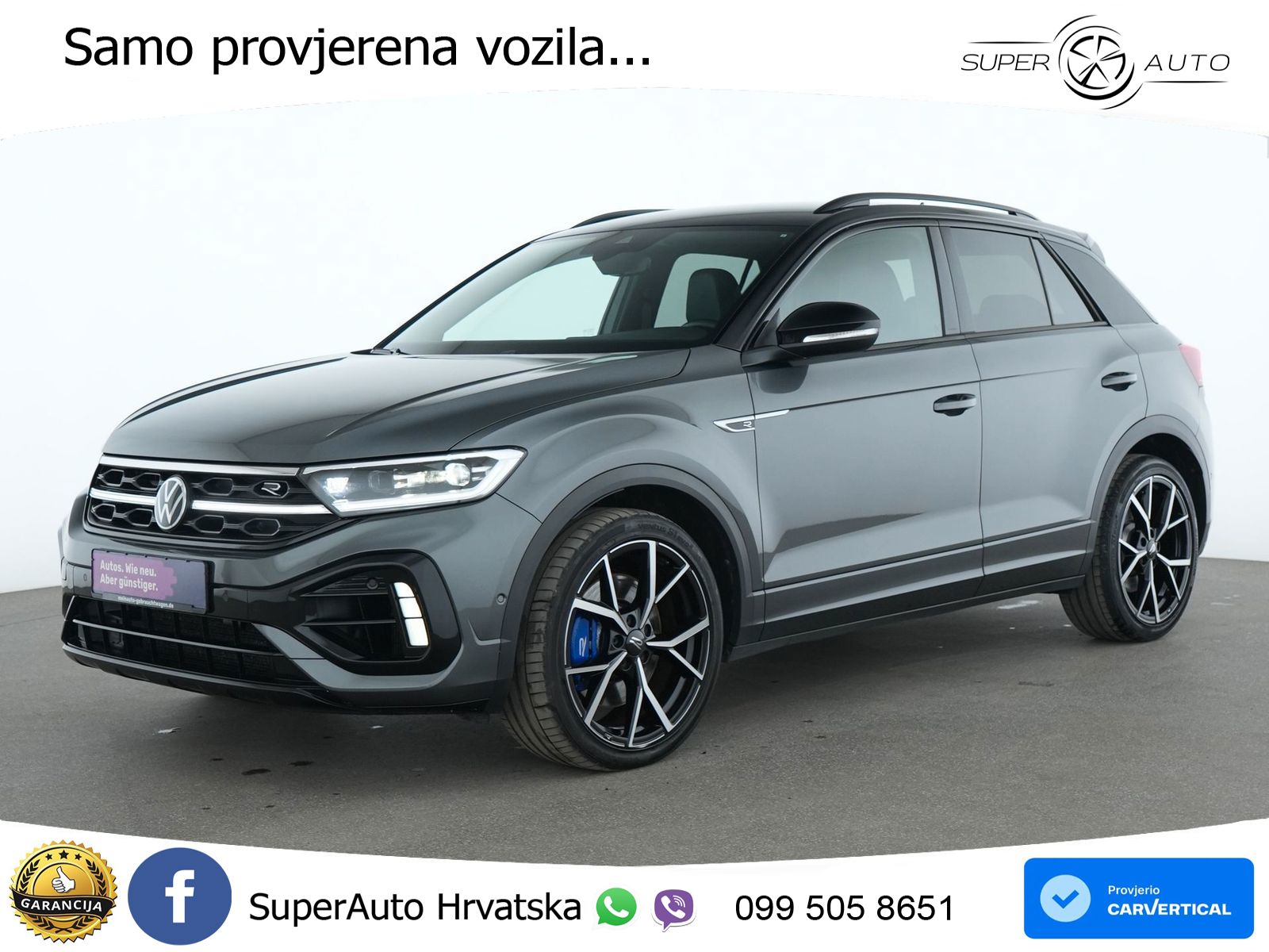 Volkswagen T-Roc I R 2.0 TSI (300 KS) OPF 4M DSG MATRIX+GR SJED+KAM