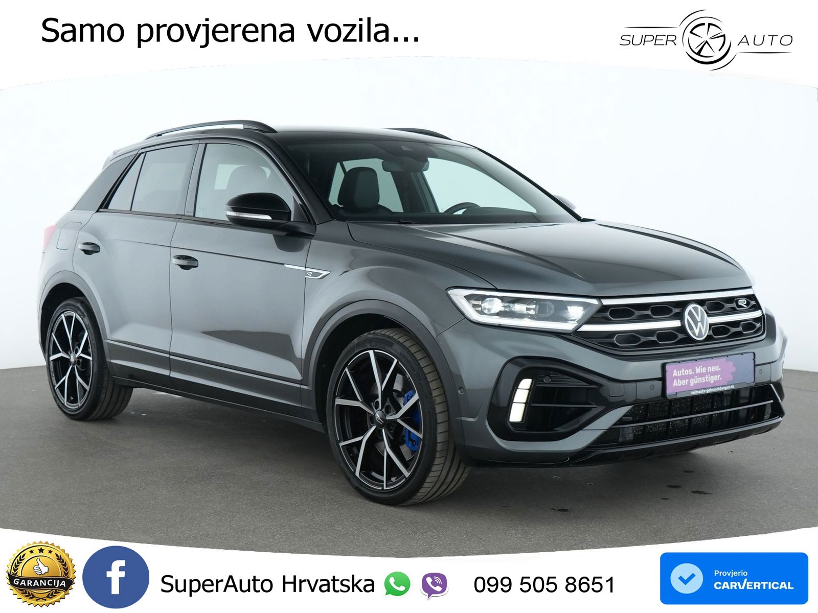 Volkswagen T-Roc I R 2.0 TSI (300 KS) OPF 4M DSG MATRIX+GR SJED+KAM