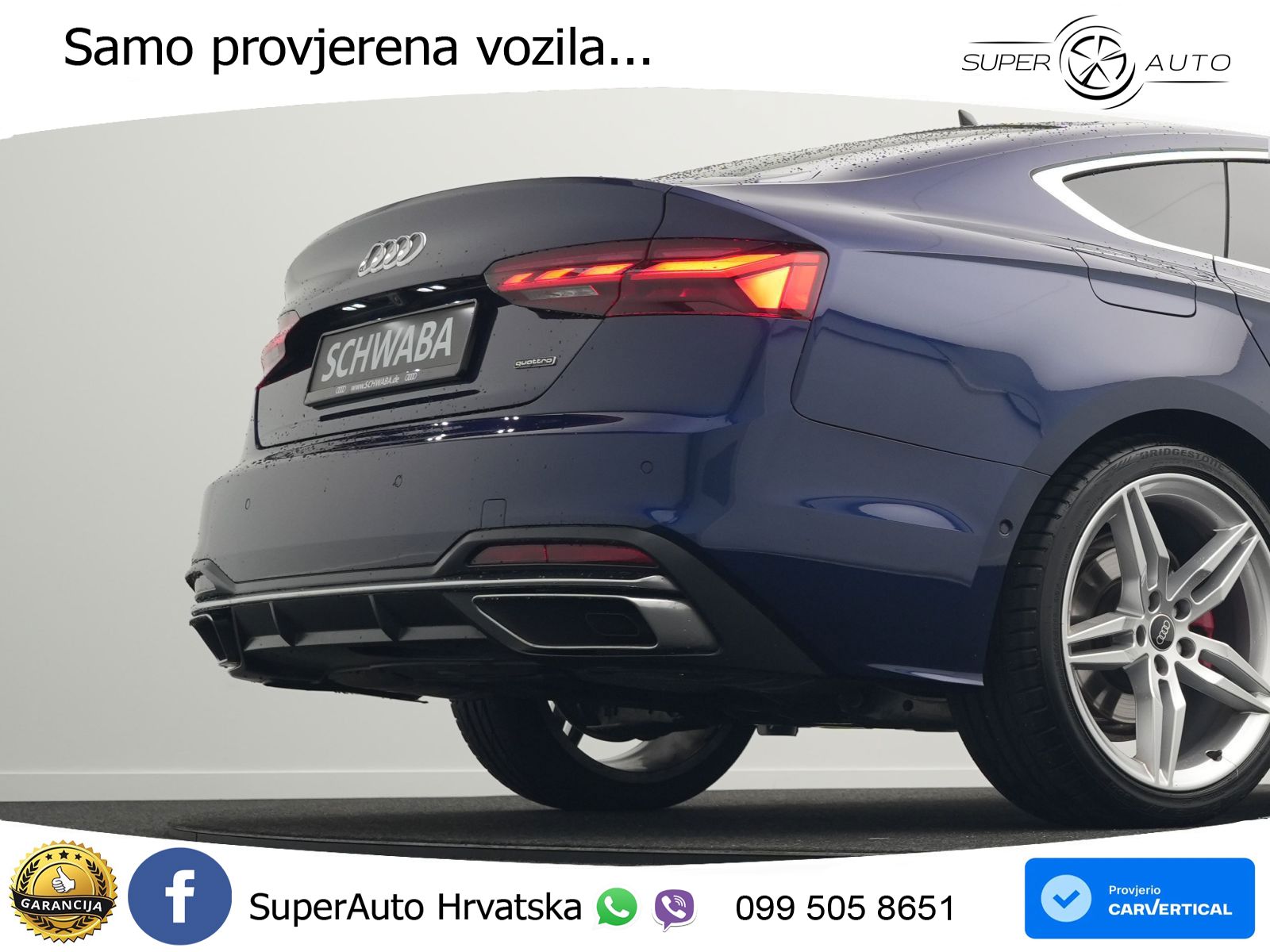 Audi A5 Sportback  40 TFSI (204 KS) quattro S tronic advanced MATRIX+GR SJED+KAM