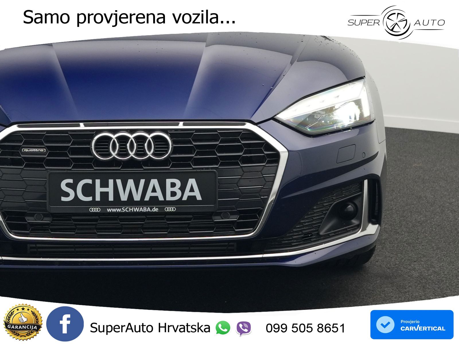 Audi A5 Sportback  40 TFSI (204 KS) quattro S tronic advanced MATRIX+GR SJED+KAM