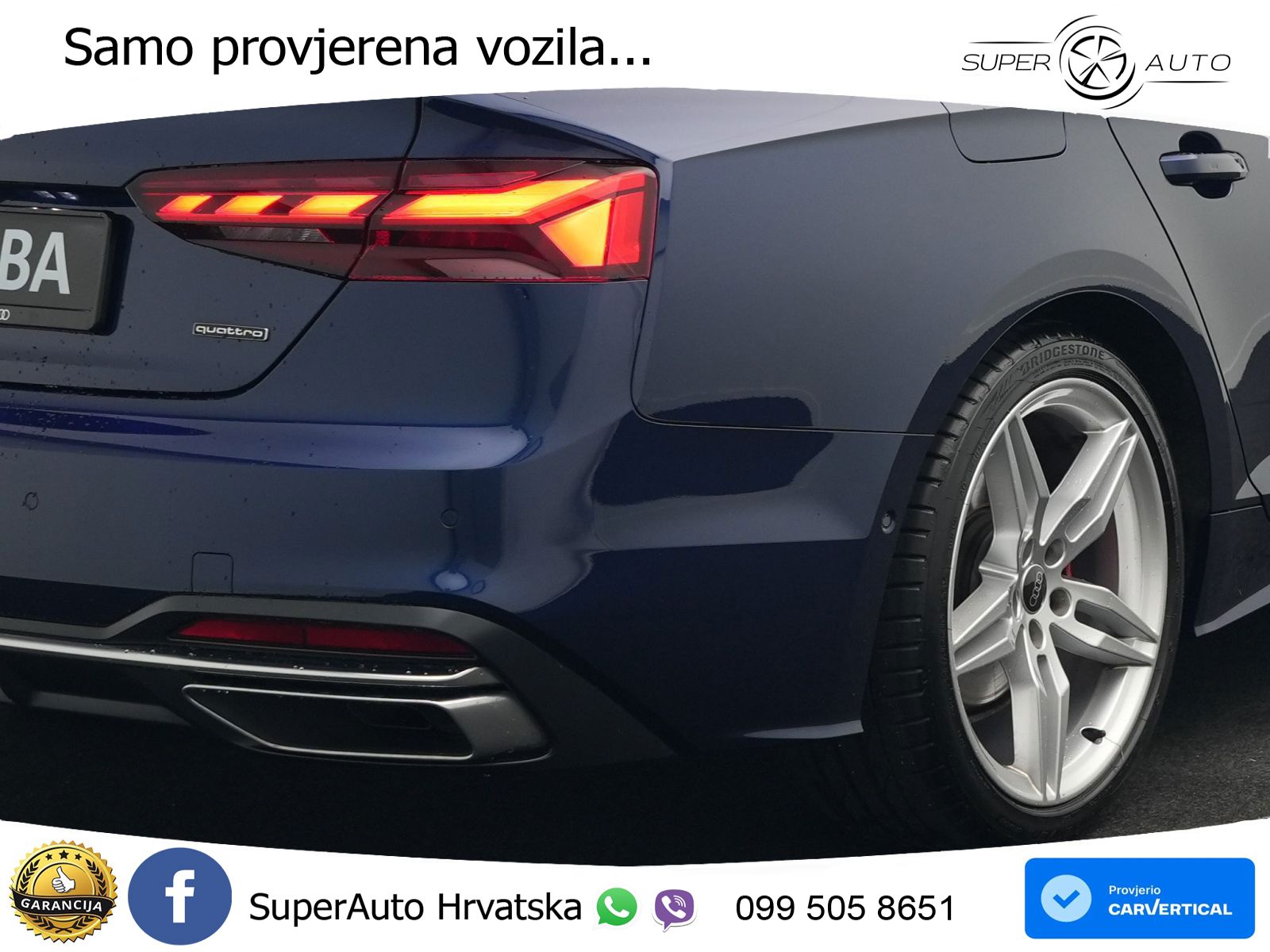 Audi A5 Sportback  40 TFSI (204 KS) quattro S tronic advanced MATRIX+GR SJED+KAM