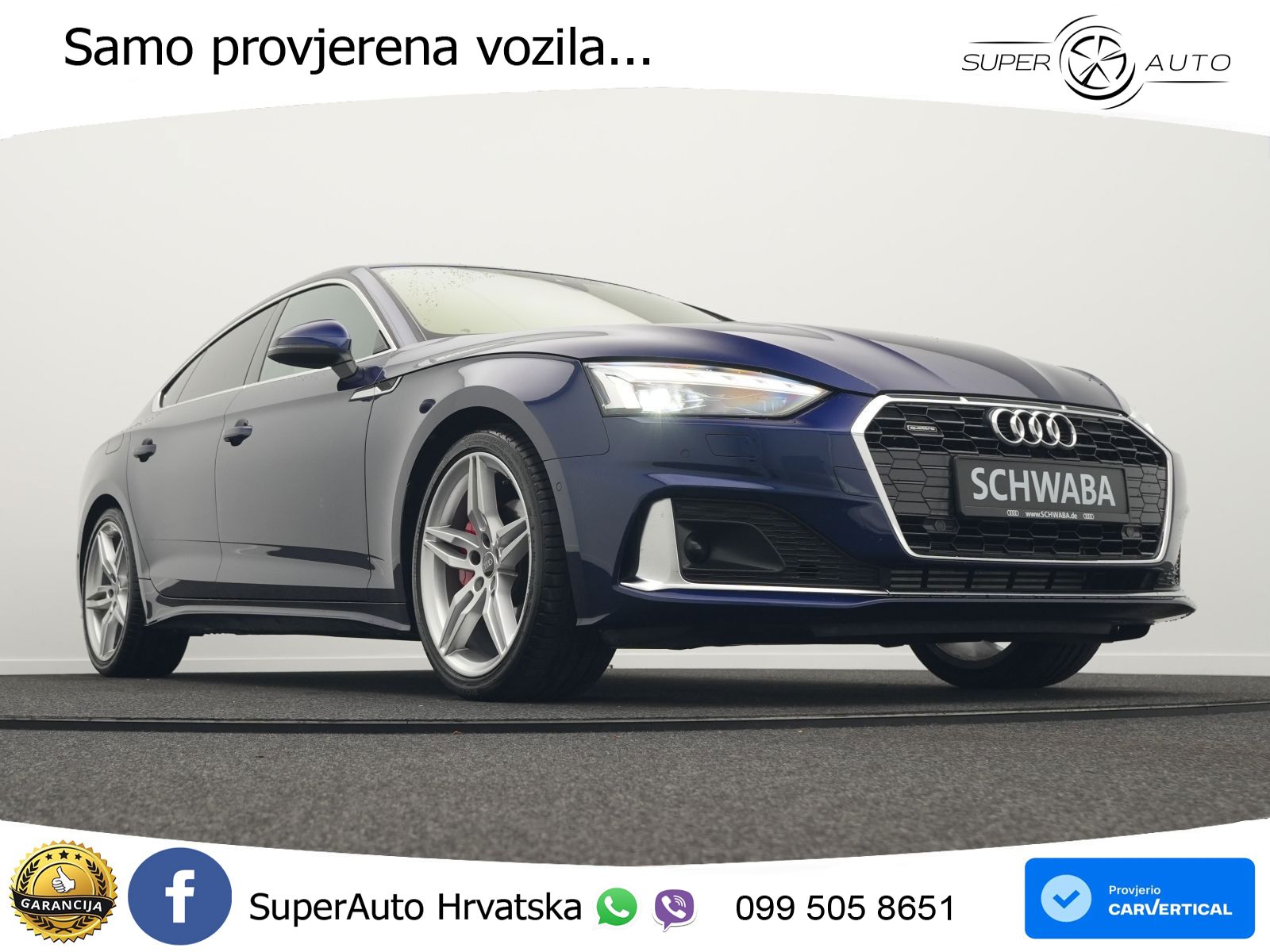 Audi A5 Sportback  40 TFSI (204 KS) quattro S tronic advanced MATRIX+GR SJED+KAM