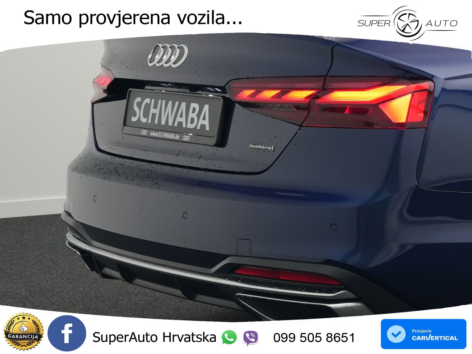 Audi A5 Sportback  40 TFSI (204 KS) quattro S tronic advanced MATRIX+GR SJED+KAM