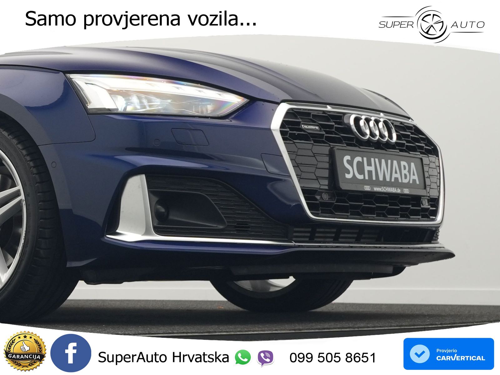 Audi A5 Sportback  40 TFSI (204 KS) quattro S tronic advanced MATRIX+GR SJED+KAM