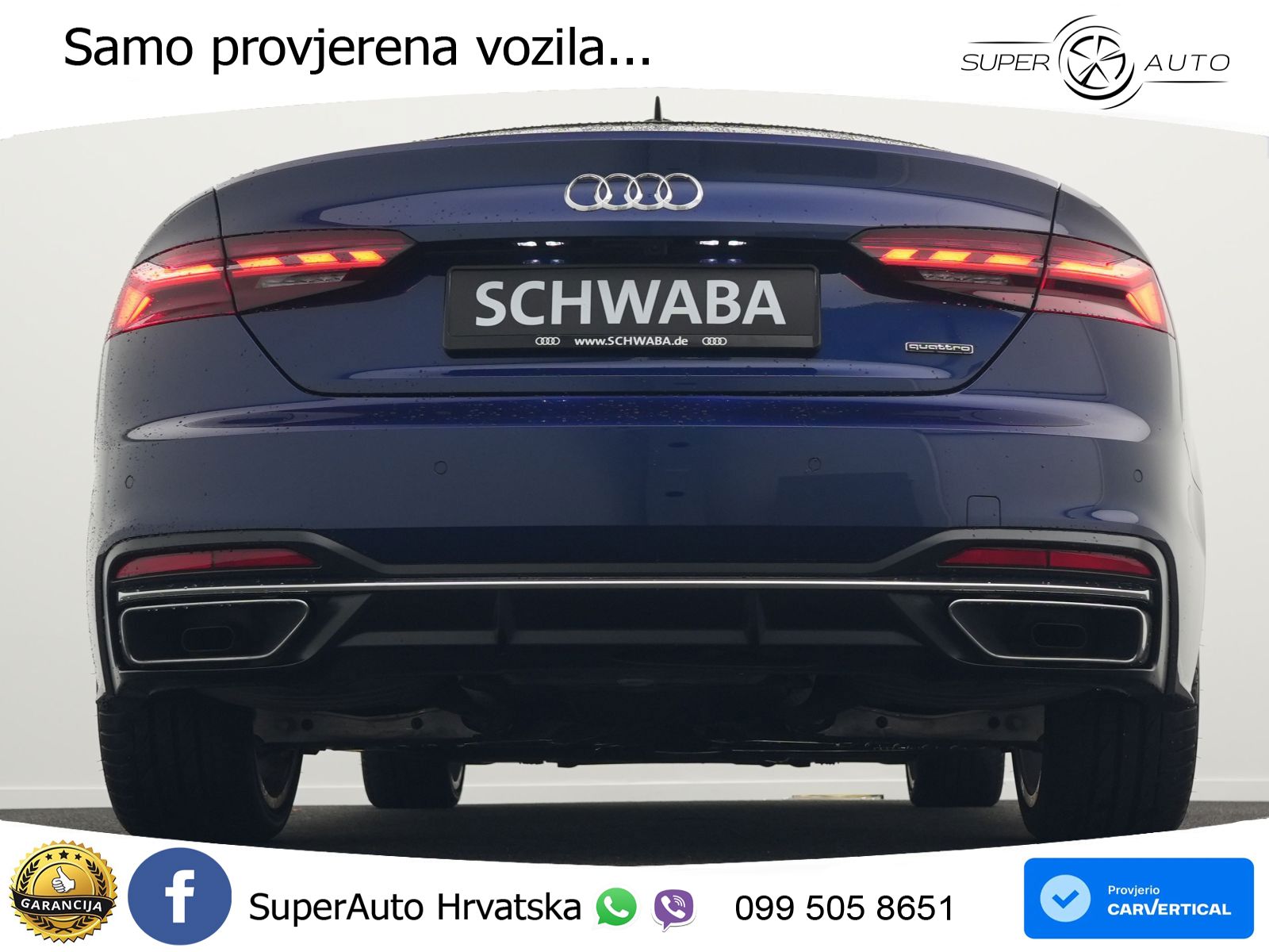 Audi A5 Sportback  40 TFSI (204 KS) quattro S tronic advanced MATRIX+GR SJED+KAM