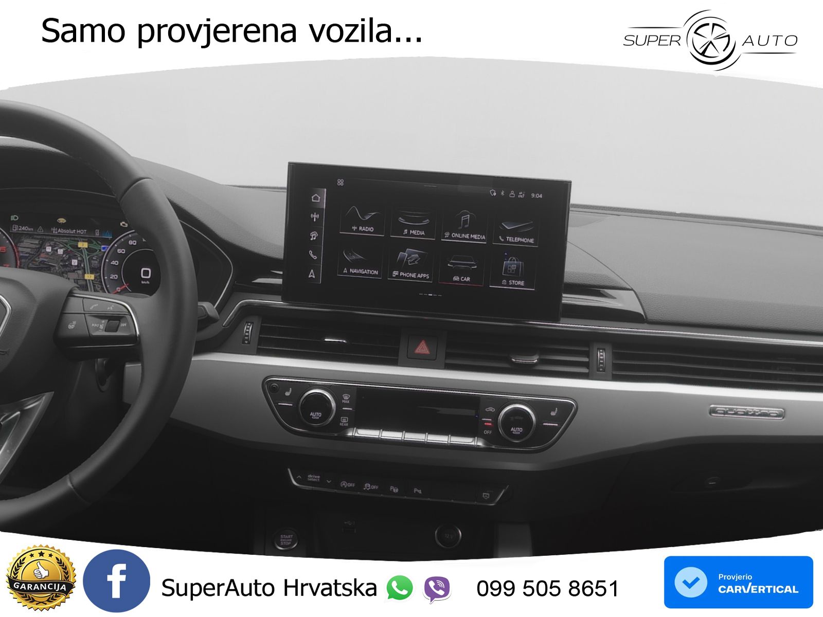 Audi A5 Sportback  40 TFSI (204 KS) quattro S tronic advanced MATRIX+GR SJED+KAM