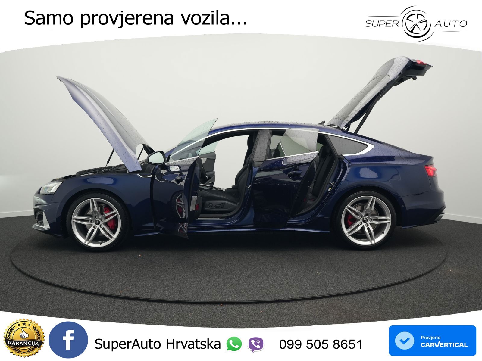 Audi A5 Sportback  40 TFSI (204 KS) quattro S tronic advanced MATRIX+GR SJED+KAM