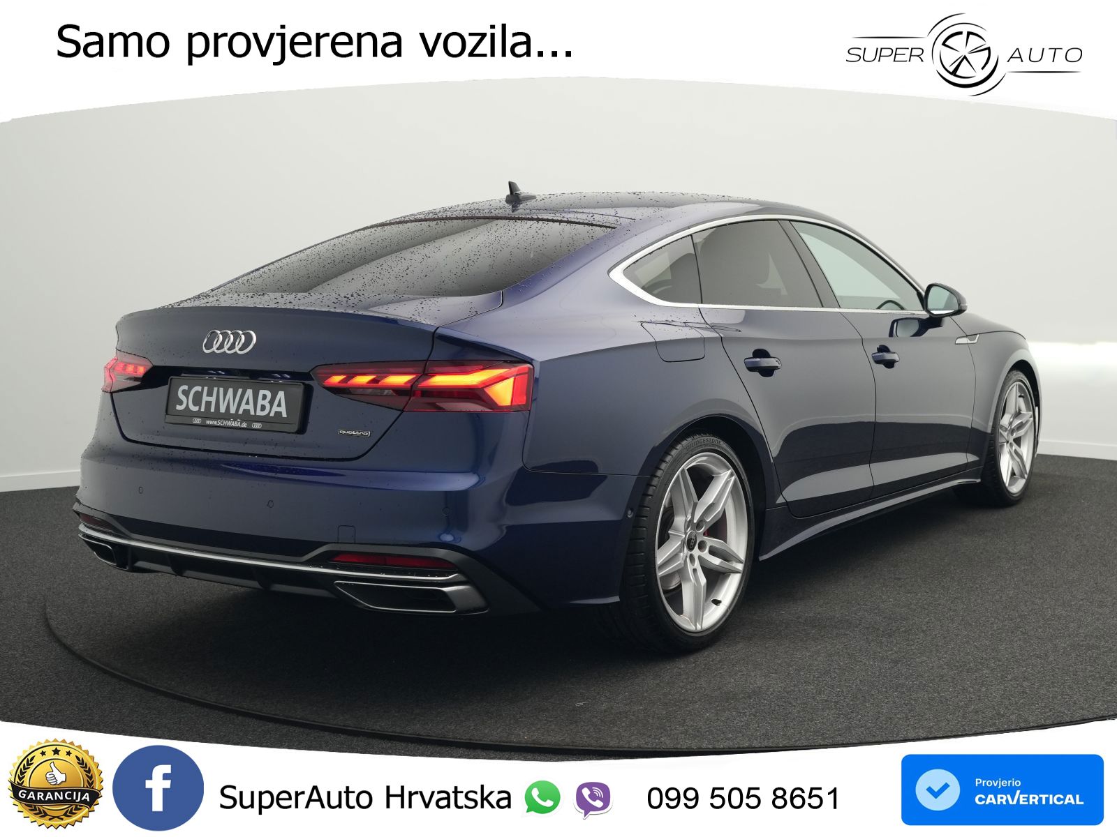 Audi A5 Sportback  40 TFSI (204 KS) quattro S tronic advanced MATRIX+GR SJED+KAM