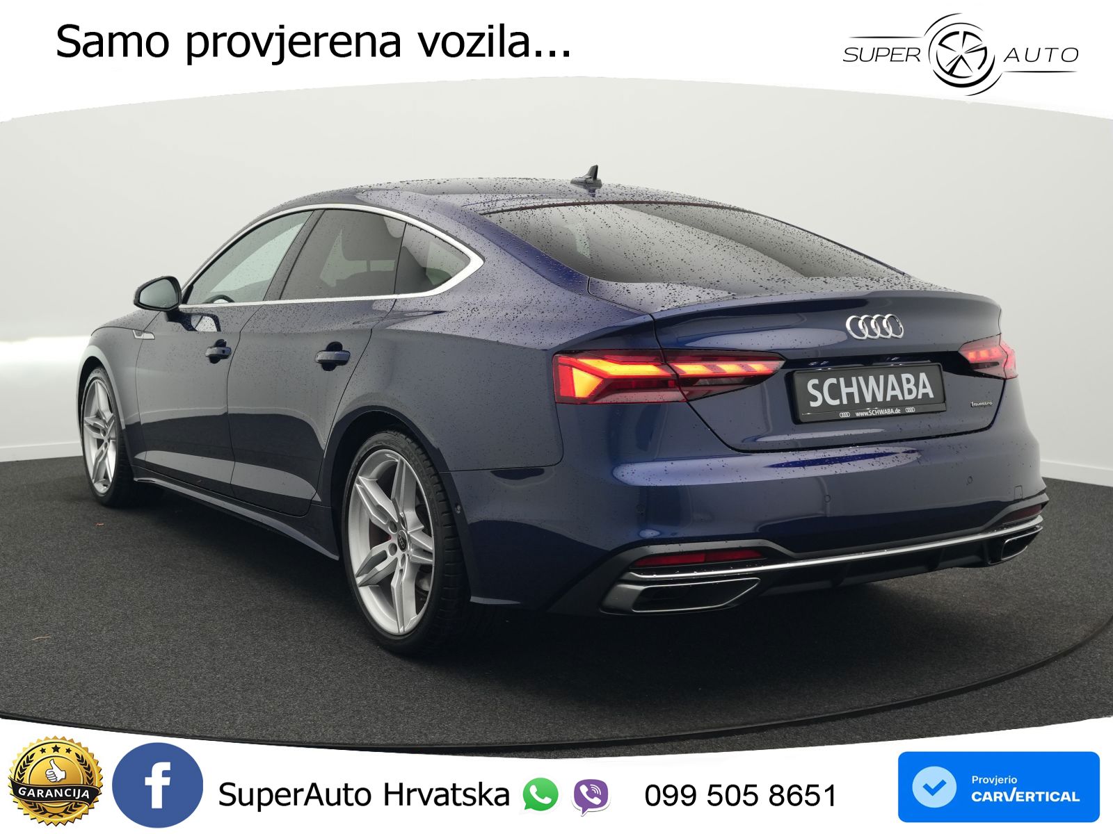 Audi A5 Sportback  40 TFSI (204 KS) quattro S tronic advanced MATRIX+GR SJED+KAM