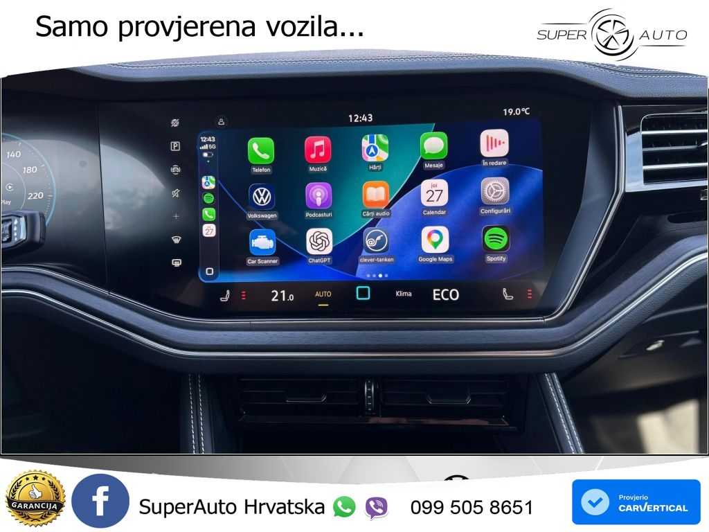 Volkswagen Touareg 3.0 V6 TDI (231 KS) 4MOTION Tiptronic ZRAČNI+ACC+GR SJED+KAM