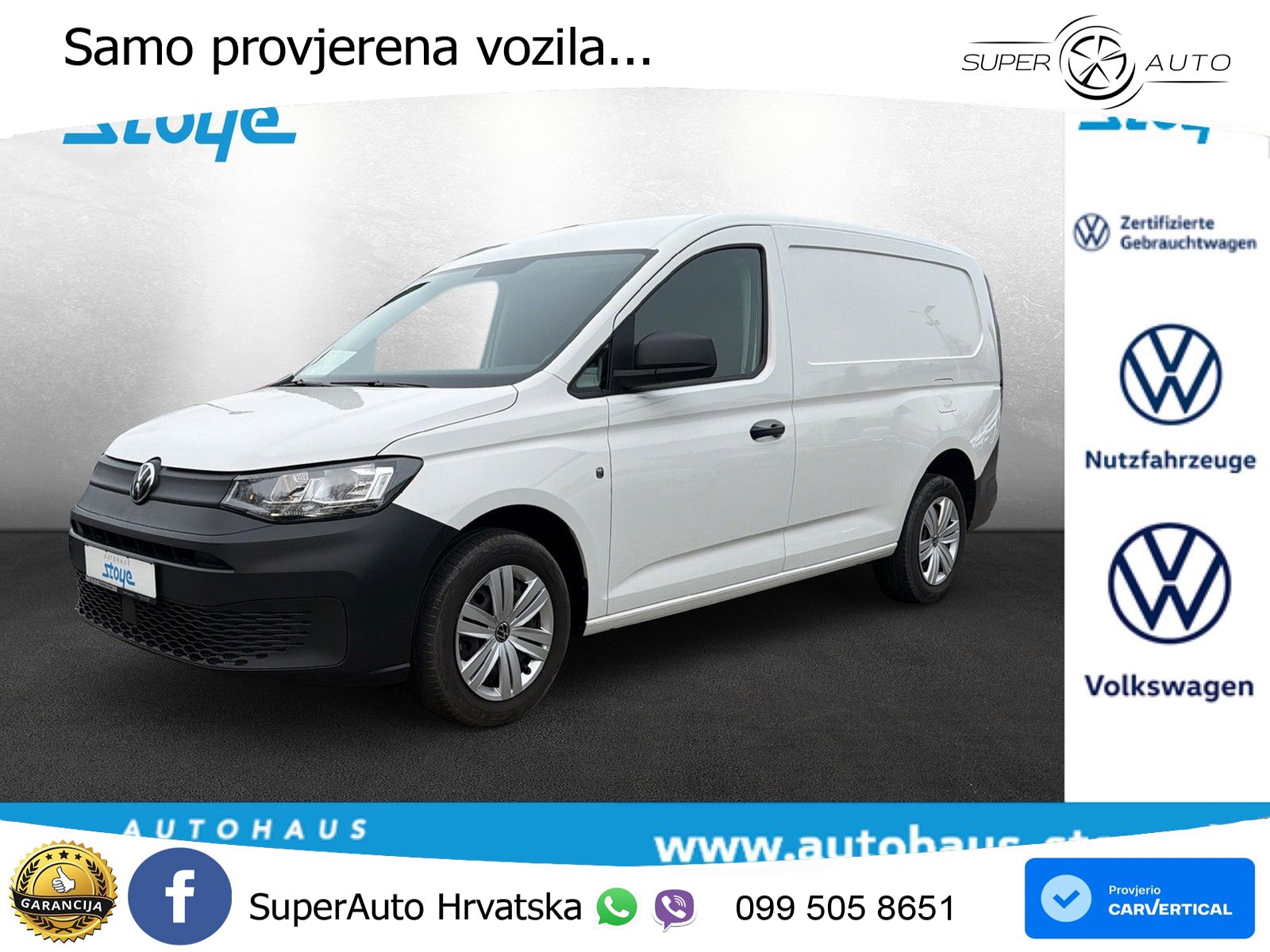 Volkswagen Caddy Cargo TDI Apple CarPlay AZV Klima 122 KS