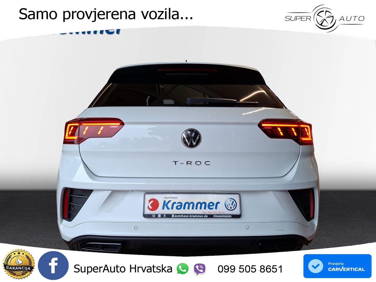 Volkswagen T-Roc 1.5 TSI (150 KS) DSG R-Line MATRIX+GR SJED+KAM
