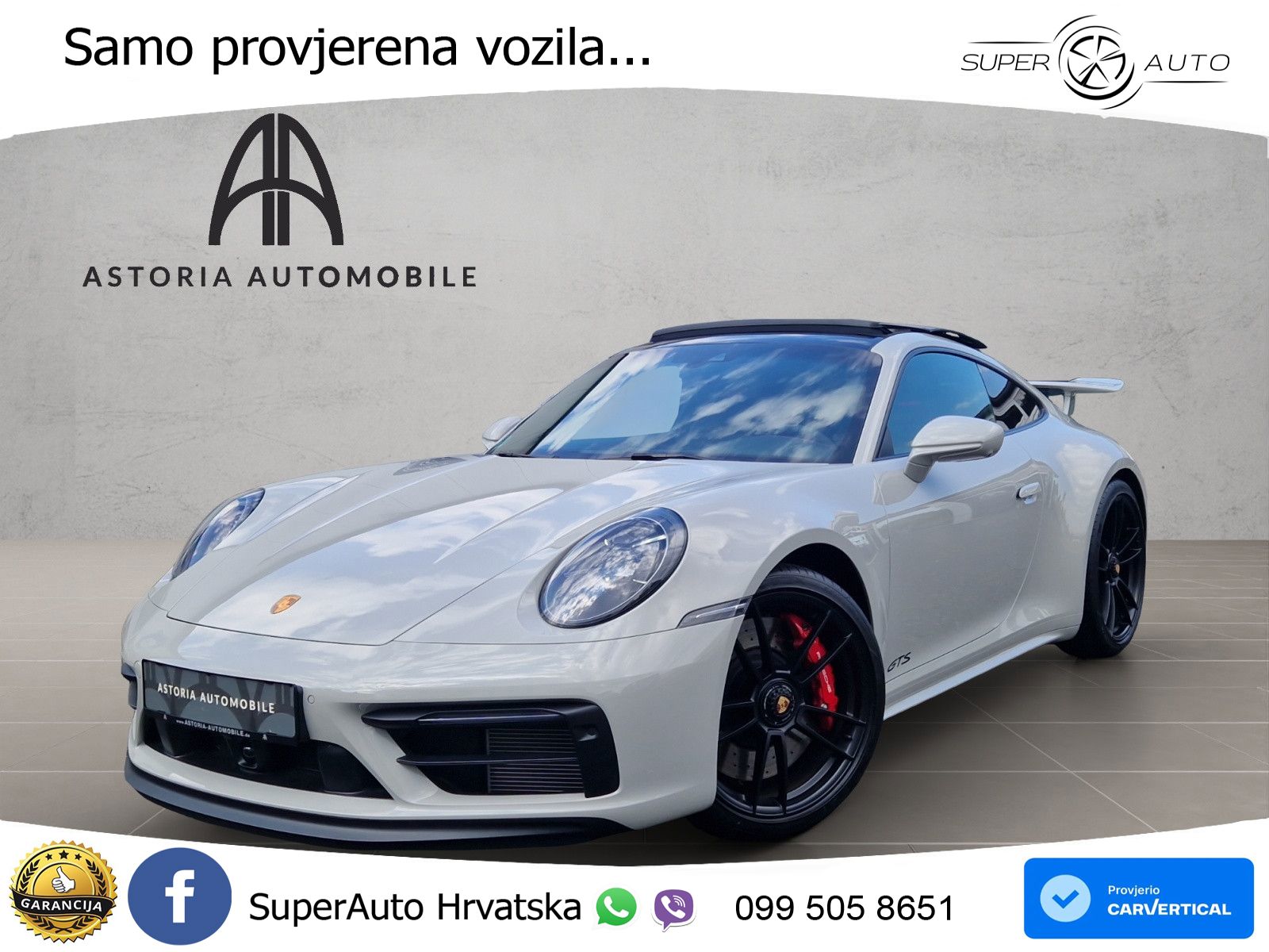 Porsche 911 Carrera GTS 3.0 (480 KS) PDK ACC+GR SJED+360+PANO