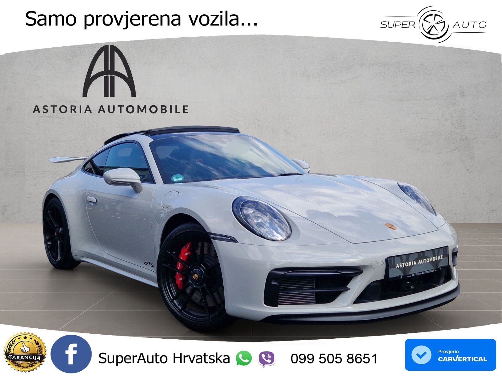 Porsche 911 Carrera GTS 3.0 (480 KS) PDK ACC+GR SJED+360+PANO