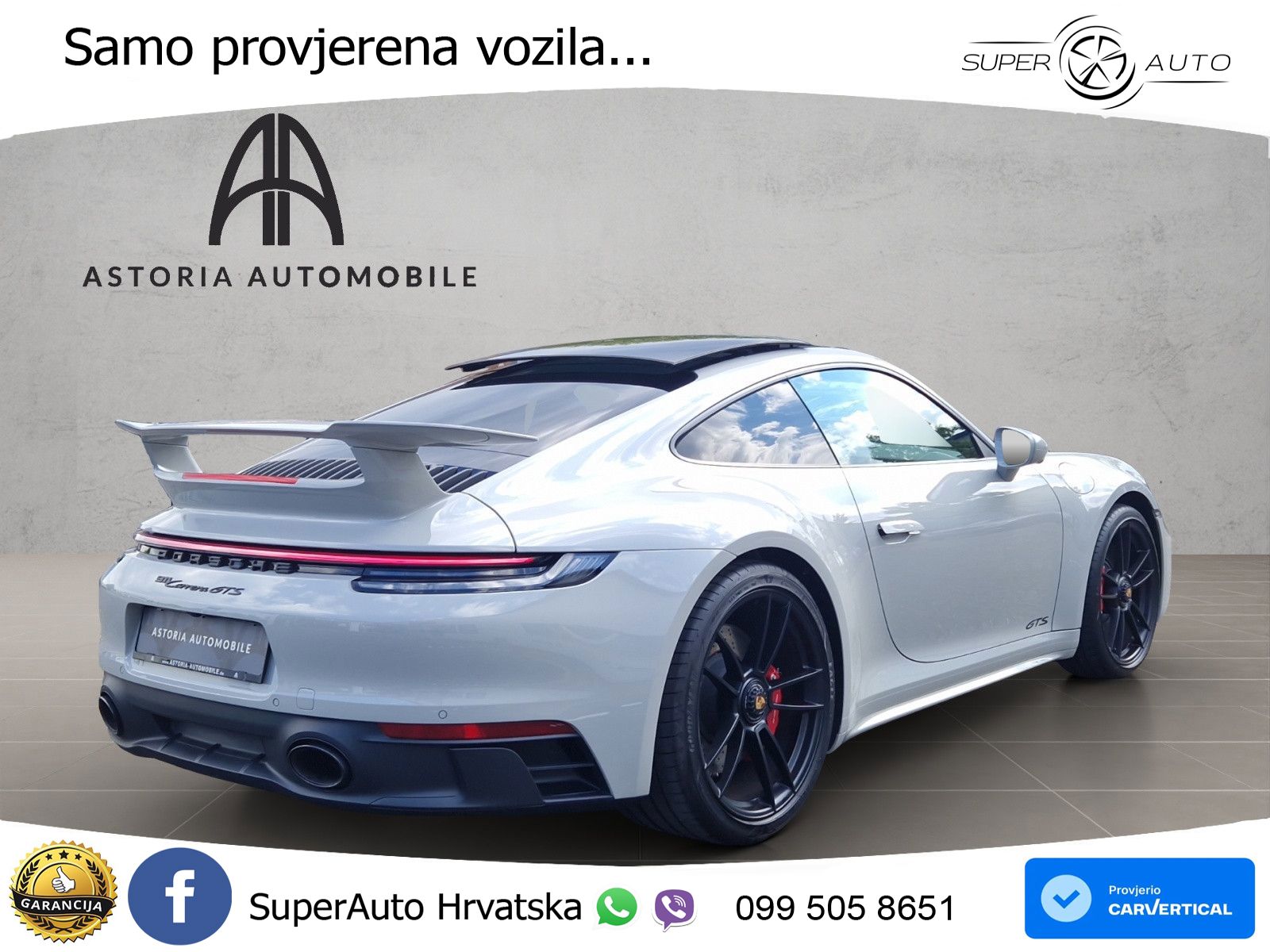 Porsche 911 Carrera GTS 3.0 (480 KS) PDK ACC+GR SJED+360+PANO