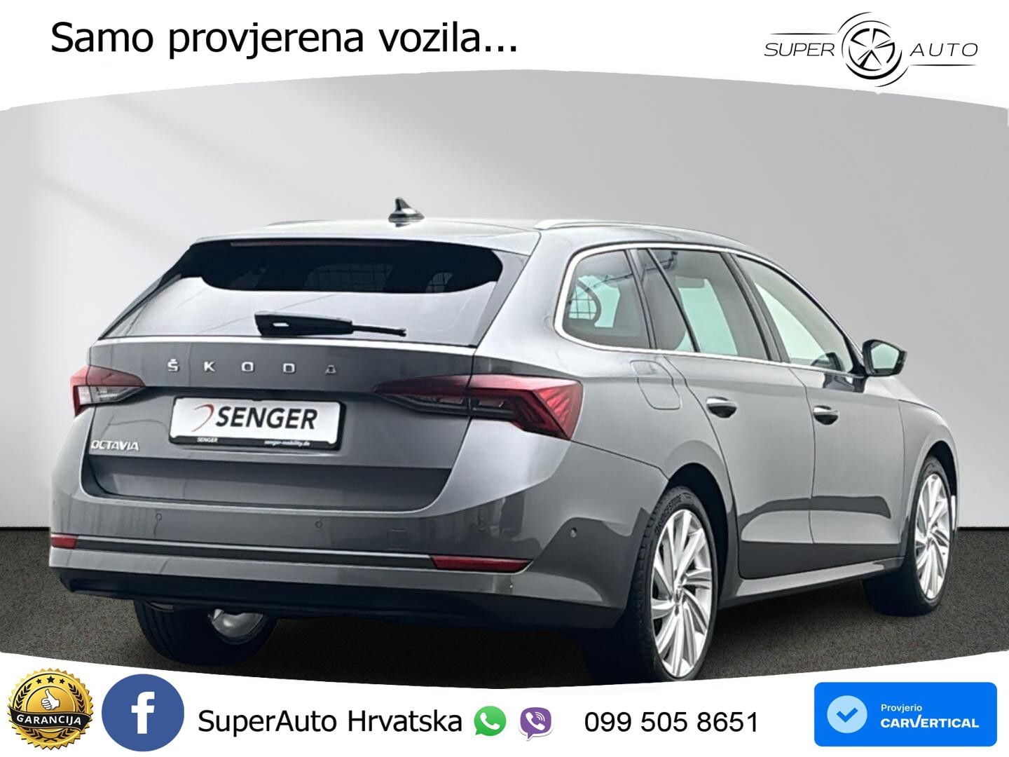 Škoda Octavia Combi 2.0 TDI (150 KS) DSG MATRIX+GR SJED+KAM