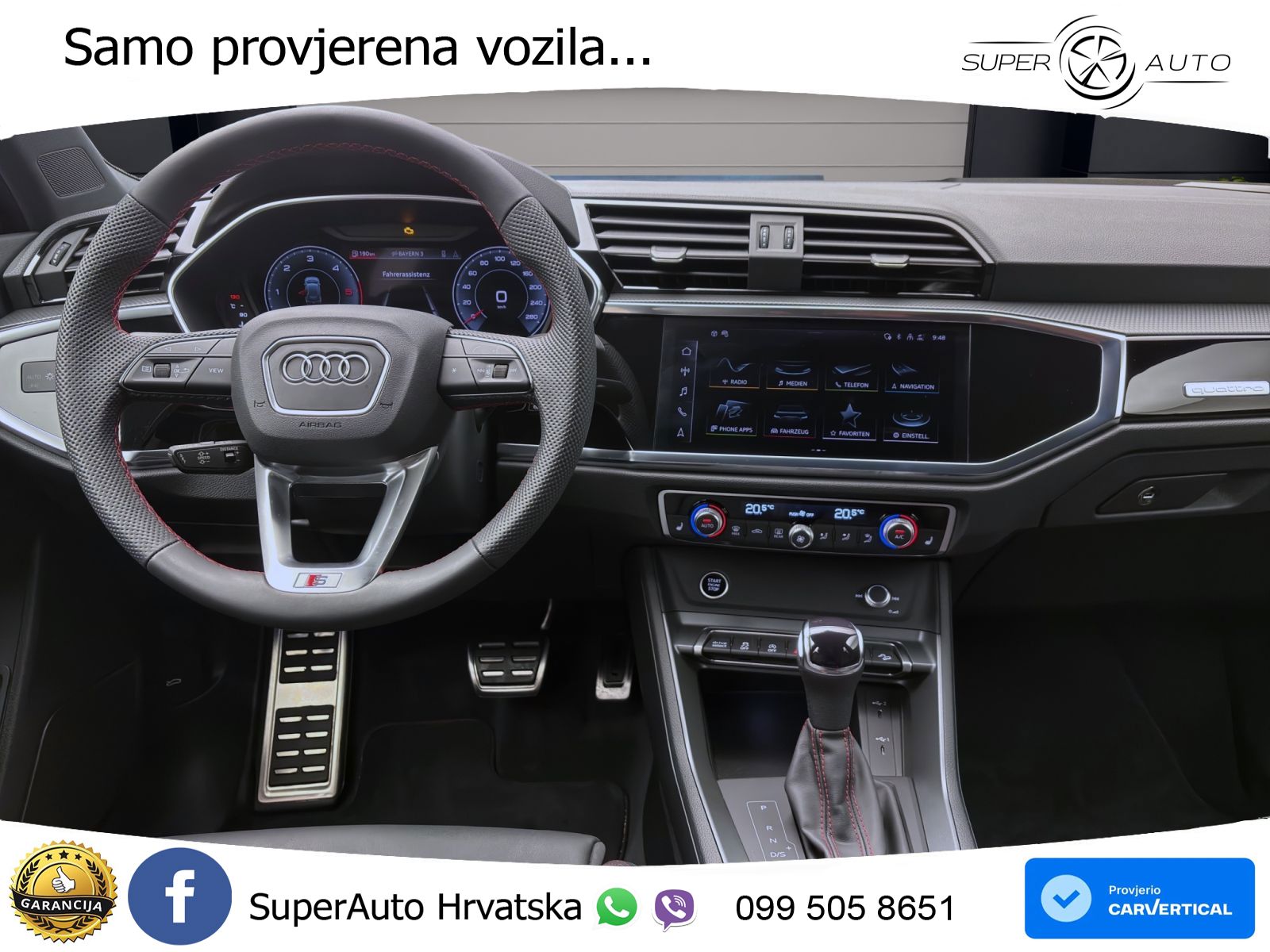 Audi Q3 40 TDI (193 KS) quattro S tronic S line MATRIX+GR SJED+KAM