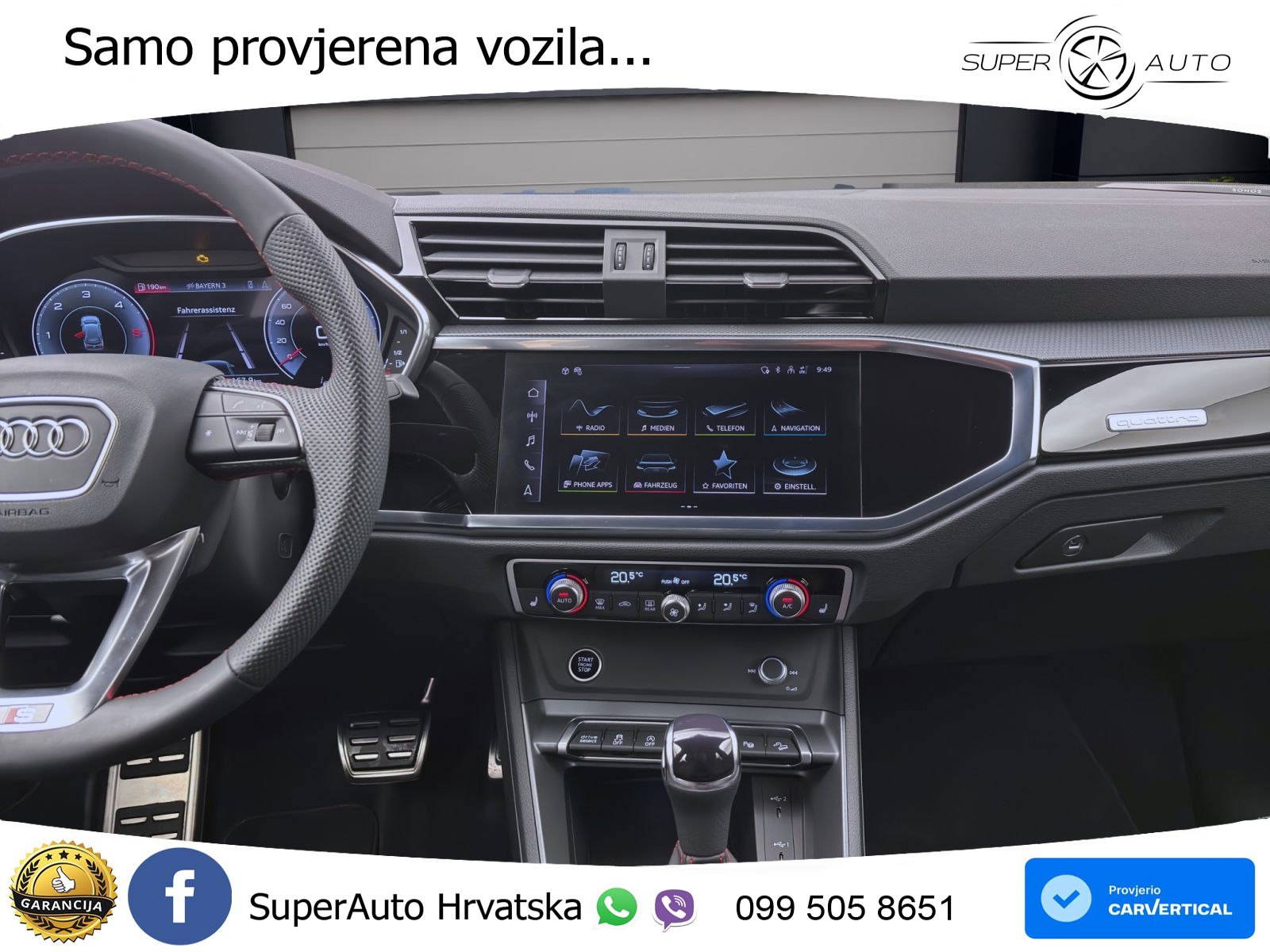 Audi Q3 40 TDI (193 KS) quattro S tronic S line MATRIX+GR SJED+KAM
