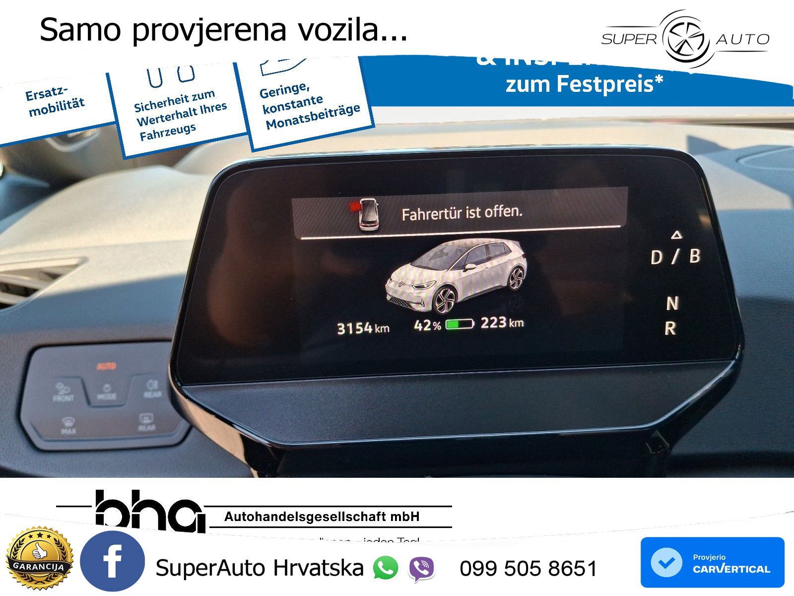 Volkswagen ID.3 GTX Performance 84 kWh (326 KS) LED+GR SJED+ACC
