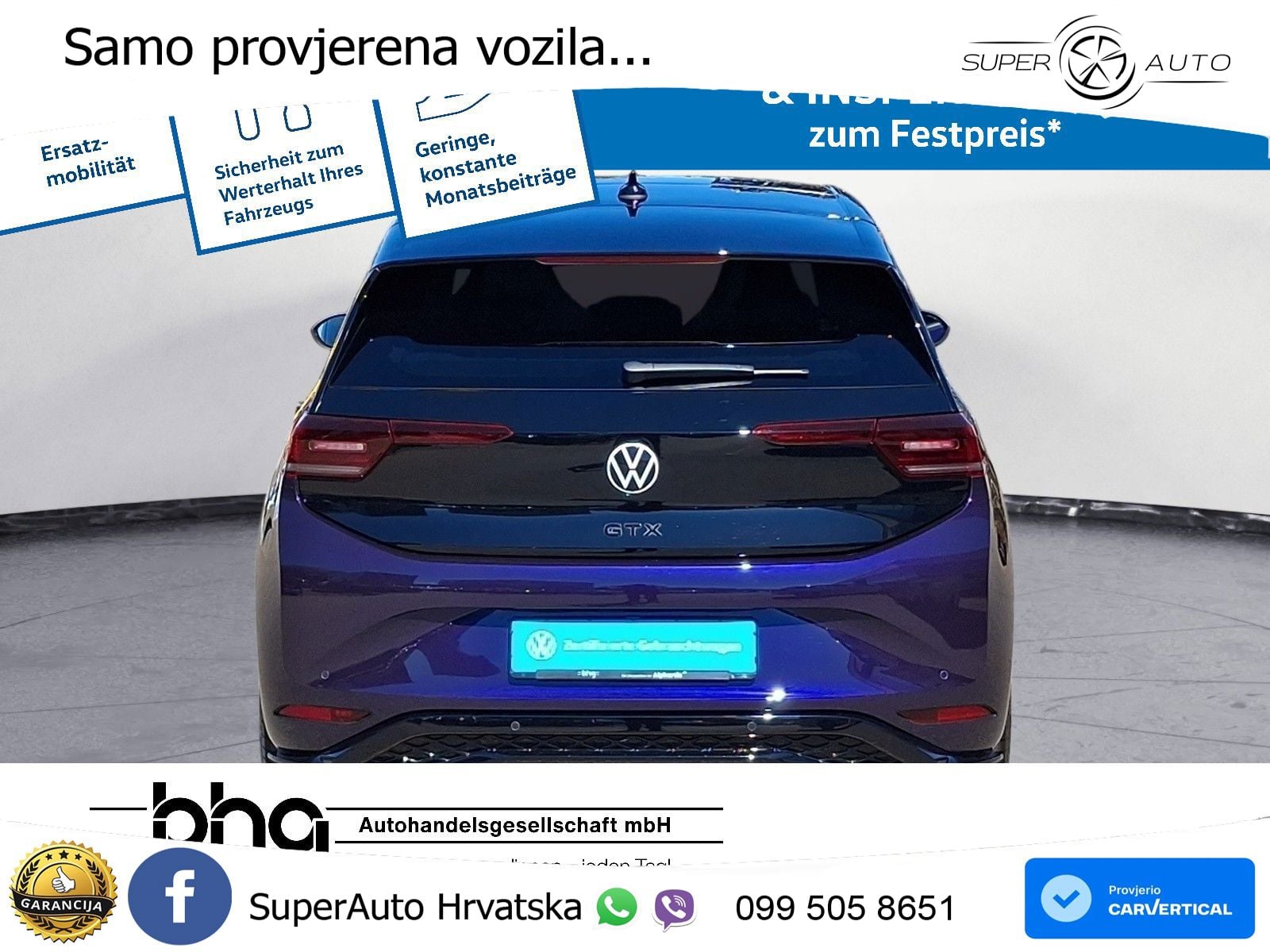 Volkswagen ID.3 GTX Performance 84 kWh (326 KS) LED+GR SJED+ACC
