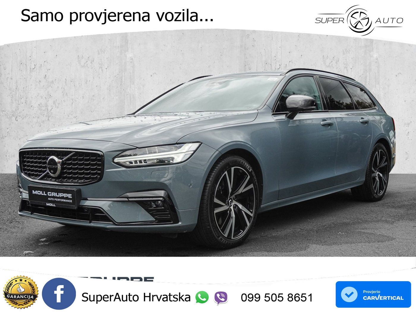Volvo V90 2.0 B4 Diesel AWD Geartronic ACC+HEAD+4xGR SJED+360+PANO