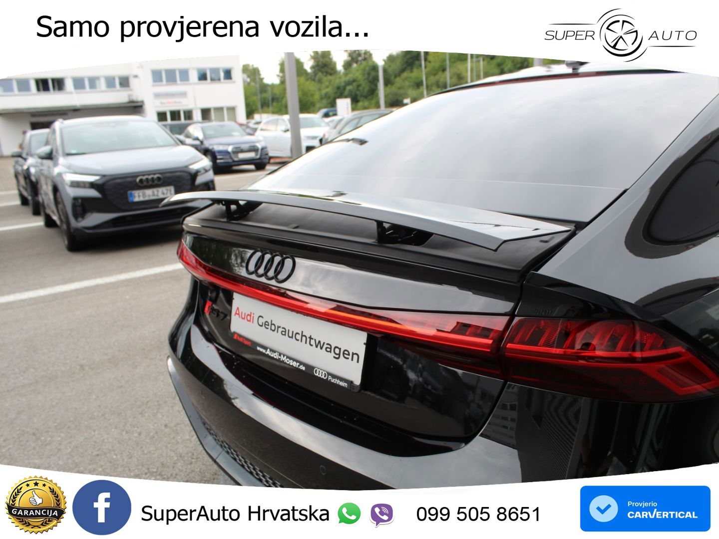 Audi RS7 4.0 TFSI V8 performance (630 KS) quattro tiptronic LED+GR SJED+ACC