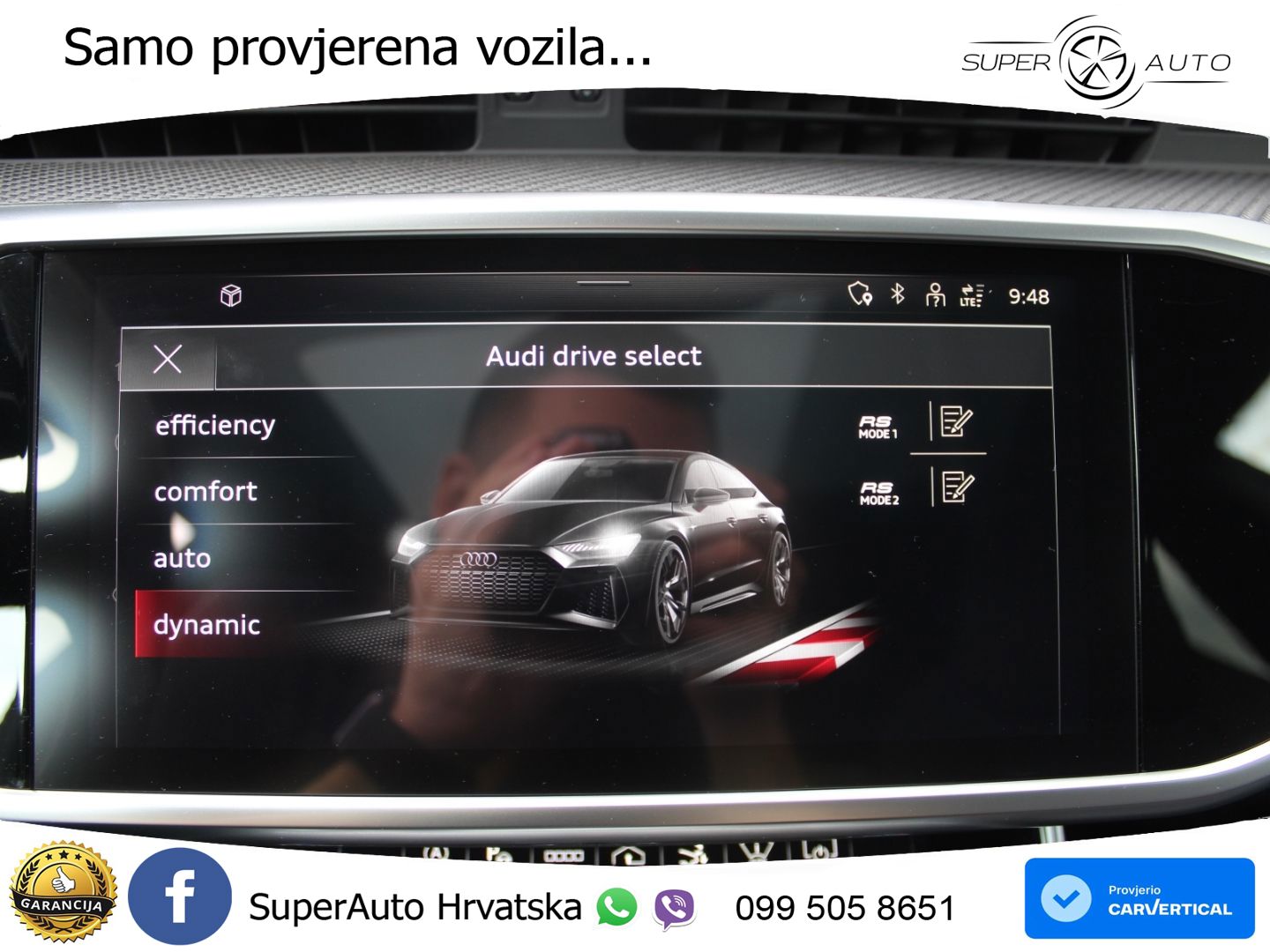 Audi RS7 4.0 TFSI V8 performance (630 KS) quattro tiptronic LED+GR SJED+ACC