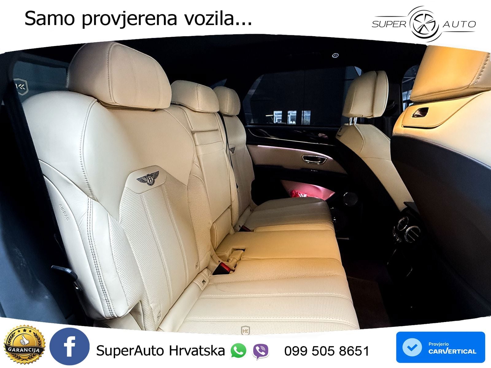 Bentley Bentayga 4.0 V8 (550 KS) AWD Automatic ZRAČNI+ACC+GR SJED+KAM+PANO