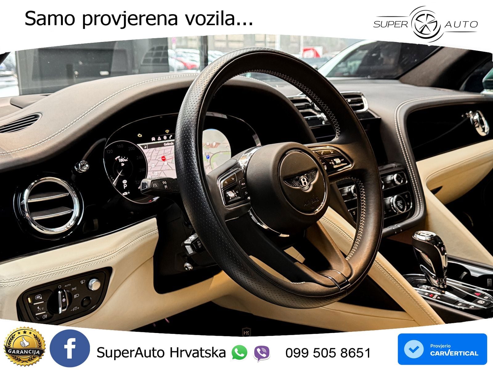 Bentley Bentayga 4.0 V8 (550 KS) AWD Automatic ZRAČNI+ACC+GR SJED+KAM+PANO