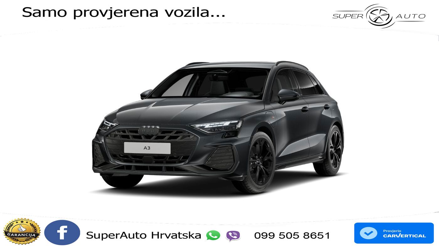 Audi A3 40 TFSIe (204 KS) S tronic S line LED+GR SJED+ACC