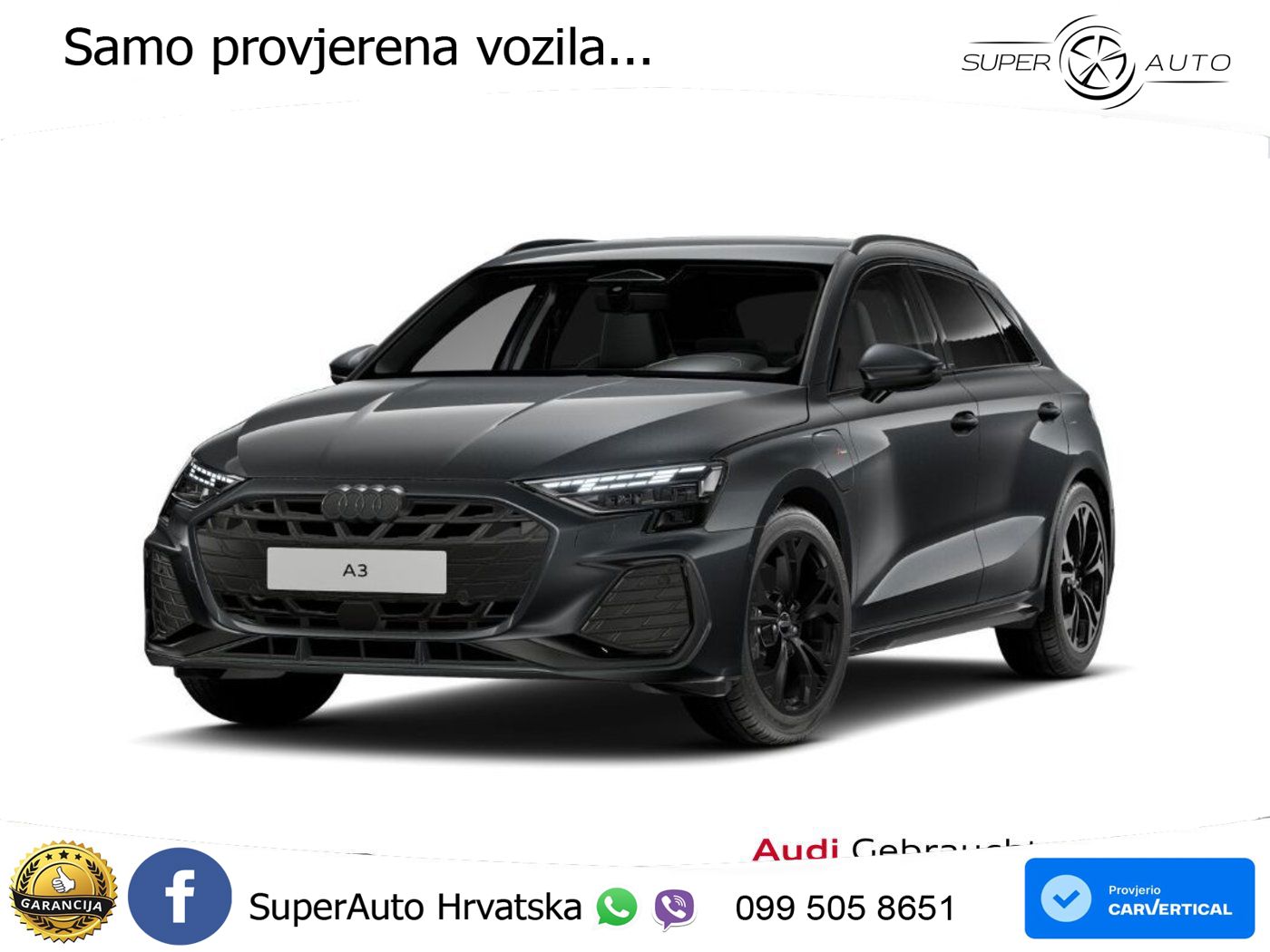 Audi A3 40 TFSIe (204 KS) S tronic S line LED+GR SJED+ACC